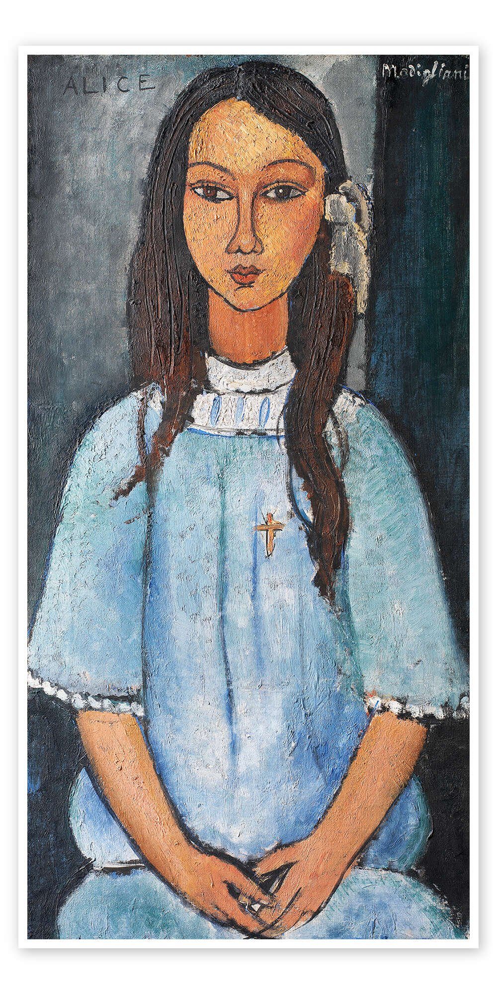 Posterlounge Poster Amedeo Modigliani, Alice, Malerei