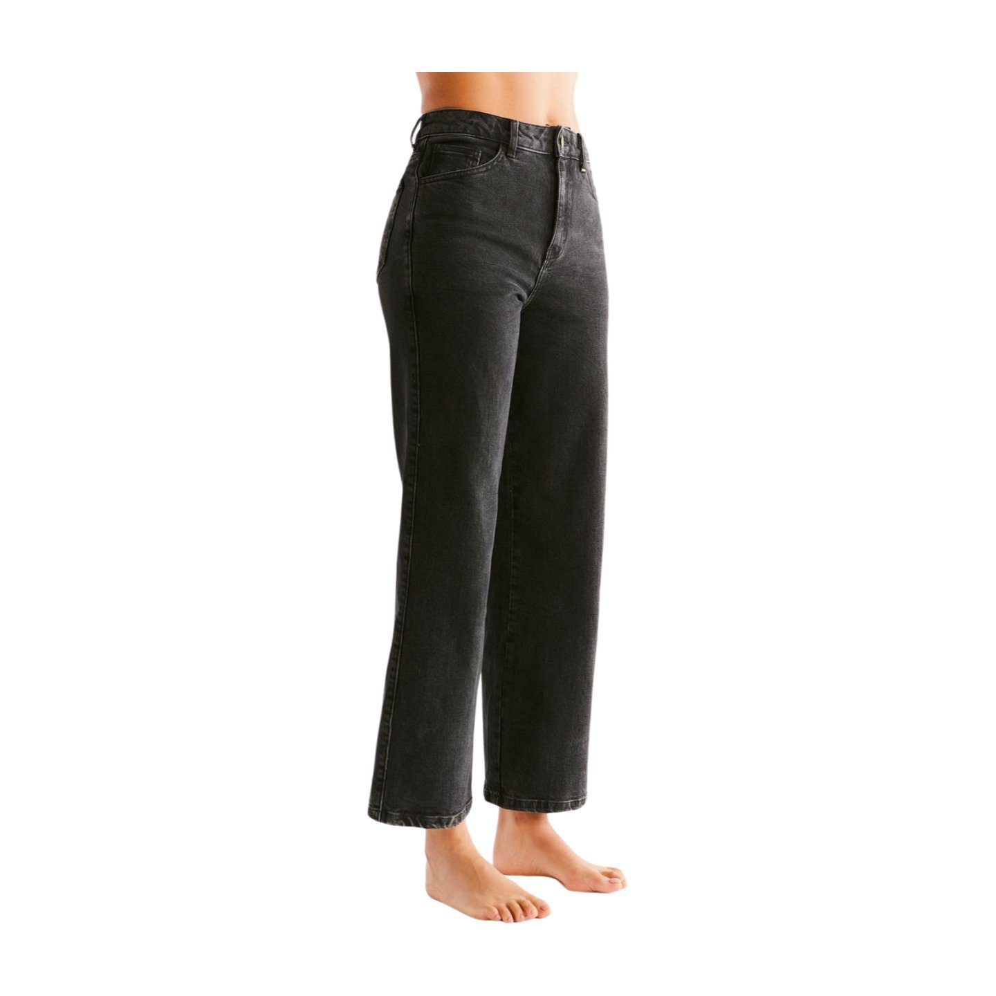 Leg High-waist-Jeans Jeans Evermind W's Wide