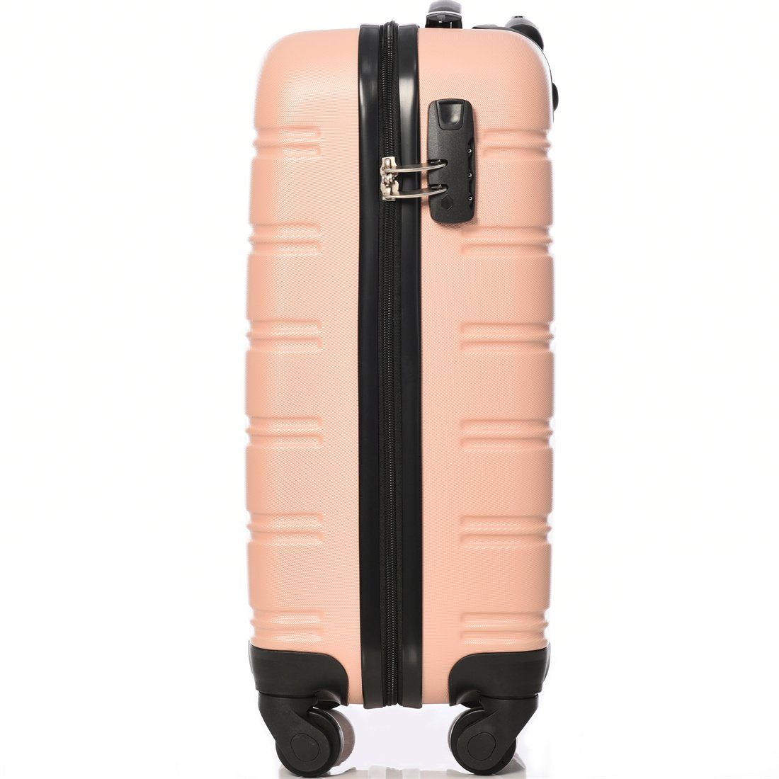 DÖRÖY Koffer rosa Hartschalen-Koffer,Rollkoffer,Reisekoffer,55*36*22.5cm,