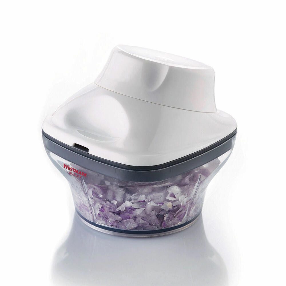 WESTMARK Gemüseschneider mit Messer- und Quirleinsatz, 250ml, Kräuterschneider/Dressingquirl, rostfrei, BPA-frei, spülmaschinengeeignet