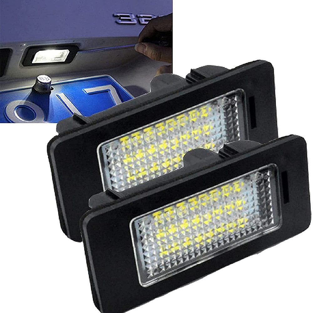 Hikity LED Laterne Auto LED Nummernschildbeleuchtung 2 Stück für BMW BMW E39 E60 E61 E90, für BMW E39 E60 E61 E90 E91 E92 E93 E82 E88 E70 E71