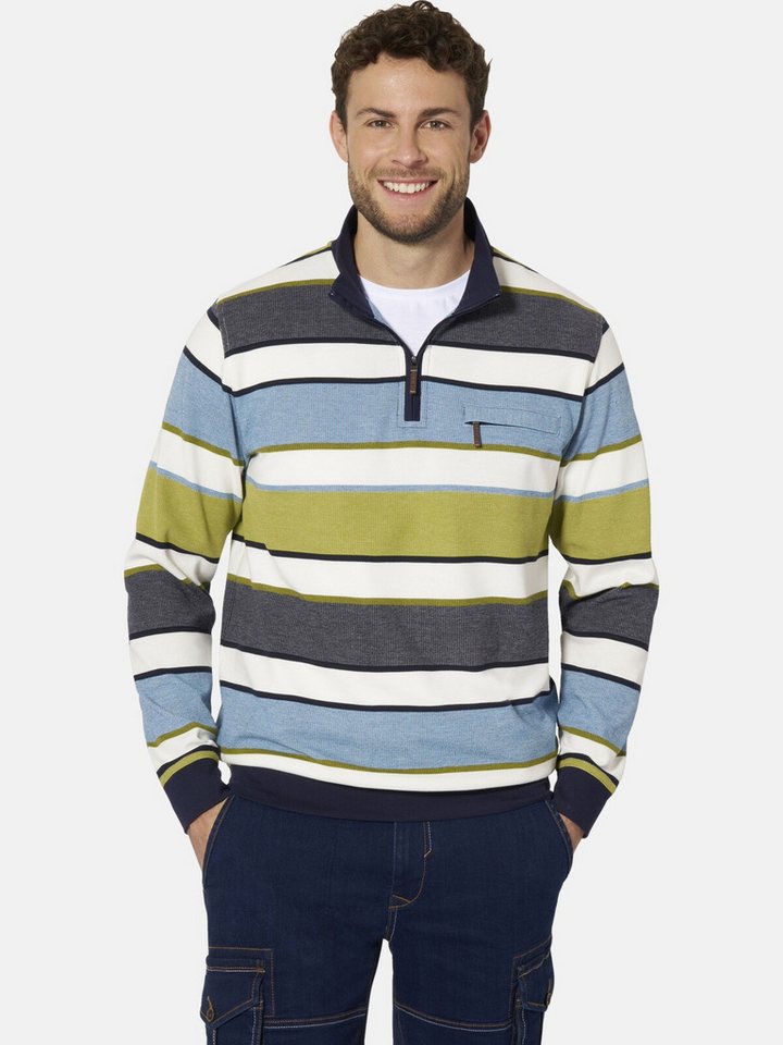Babista Sweatshirt MELRIN mit mordernen Umlegekragen