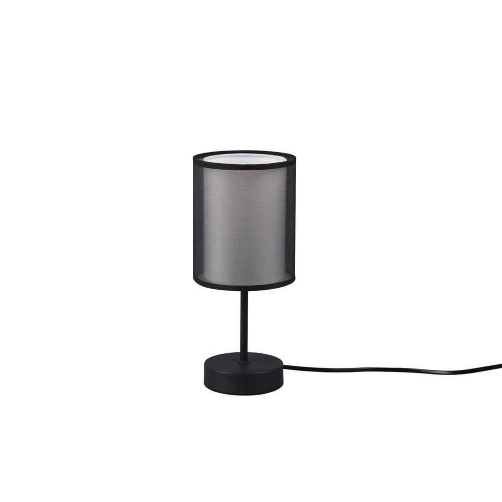 schwarz weiß Nachttischleuchte Tischleuchte Organza etc-shop LED Tischleuchte, Tischlampe