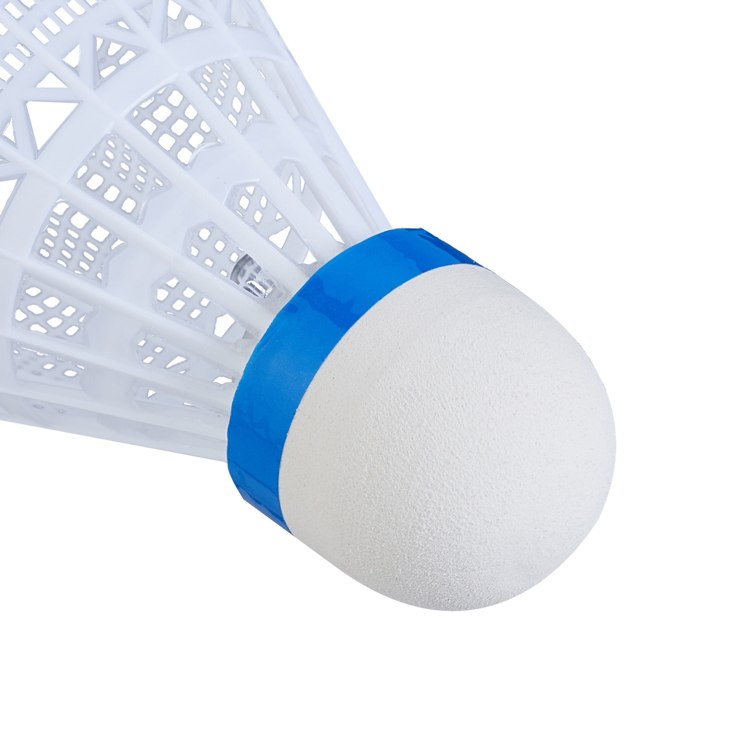 relaxdays Badmintonball LED 12er Federball Set im