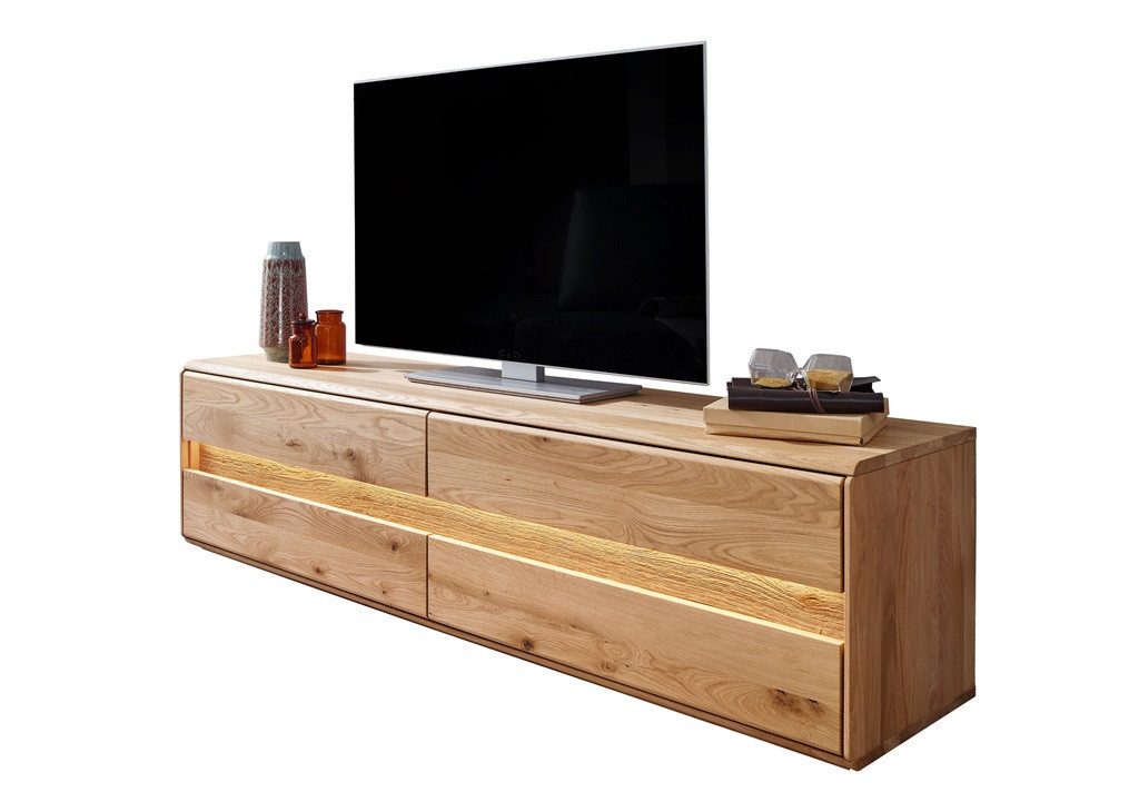 Main Мебель TV-Schrank TV Board 184x48cm "Berlin" Wildeiche geölt WZ-0303