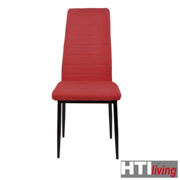HTI-Living Esszimmerstuhl Esszimmerstuhl 2er Set Memphis Rot (Set, 2 St), Küchenstuhl