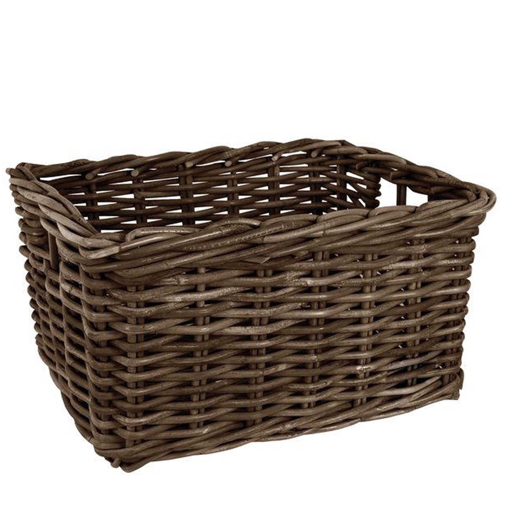 AGU Fahrradkorb FastRider Rattan Weidenkorb Rechteckig 26 Liter