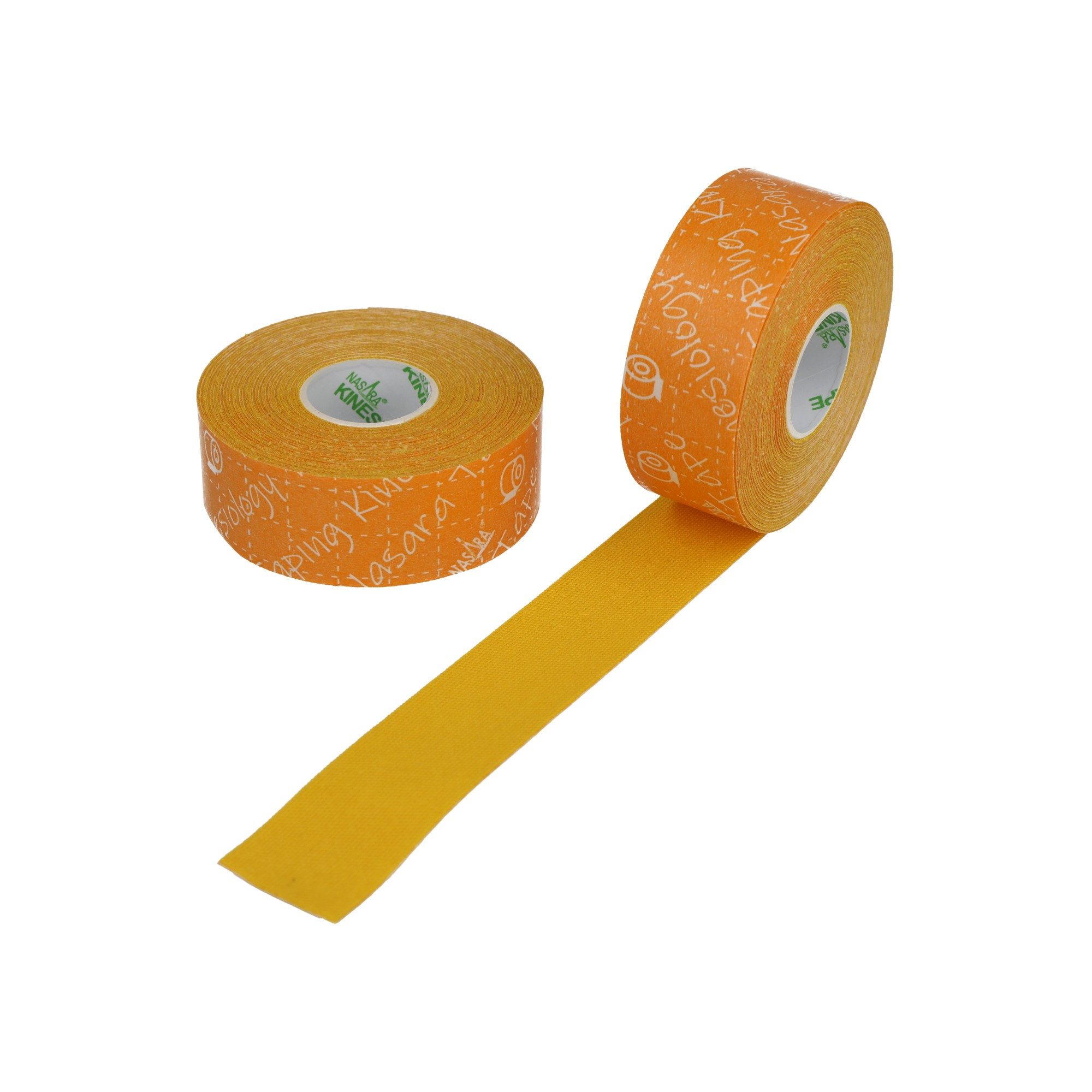 NASARA Kinesiologie-Tape 2,5cm x 5m - 2 Rollen in 9 Farben