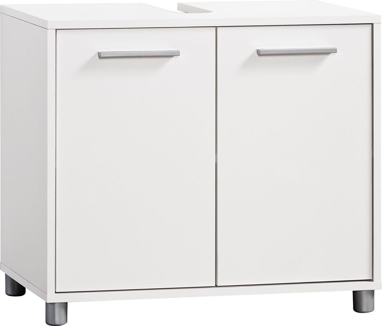 Procontour Waschbeckenunterschrank Betty Breite 64 cm, mit Einlegeboden, Badezimmerschrank WBU Badmöbel weiß