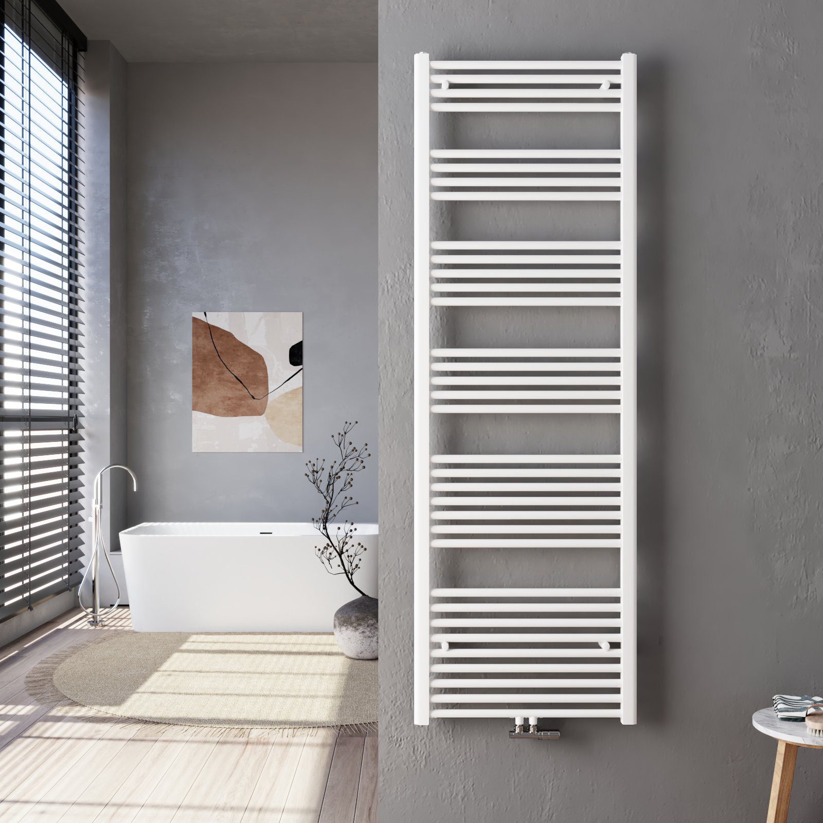 MEYKOERS Badheizkörper Handtuchwärmer Groß Mittleanschluss Seitenanschluss, günstig online kaufen