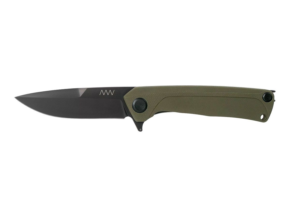 ACTA NON VERBA KNIVEs Taschenmesser Acta Non Verba Z100 BB DLC Schwarz G10 Olive ANVZ100-058