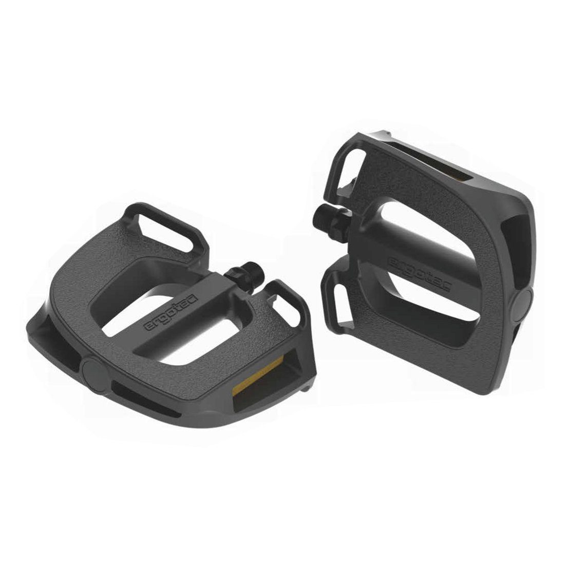 Fahrradpedale Kunststoffpedal EP-2 schwarz, 9/16", mit Reflektoren
