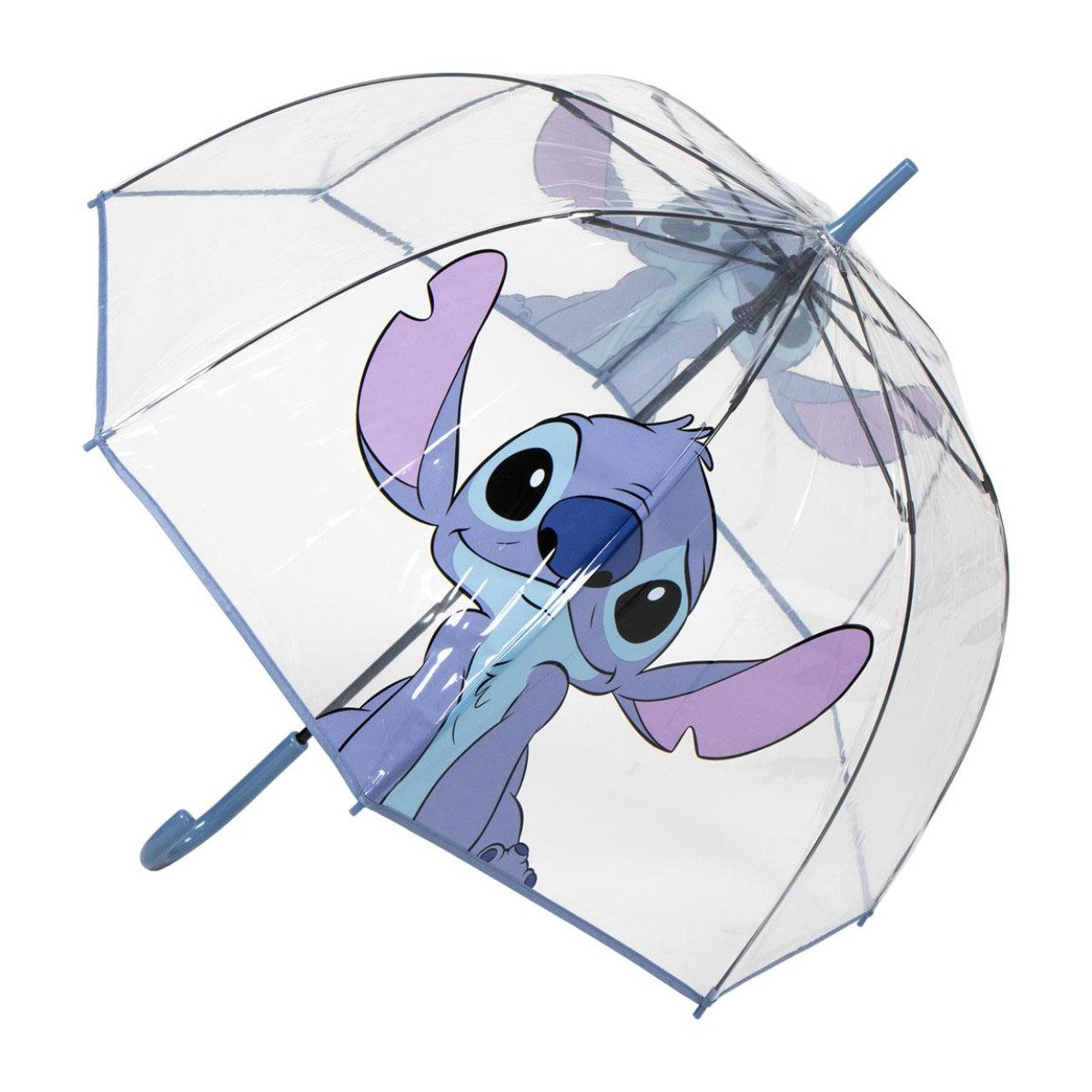 Cerda Langregenschirm Disney Stitch Kinder Regenschirm Ø 71 cm Bubble Schirm manuell leicht