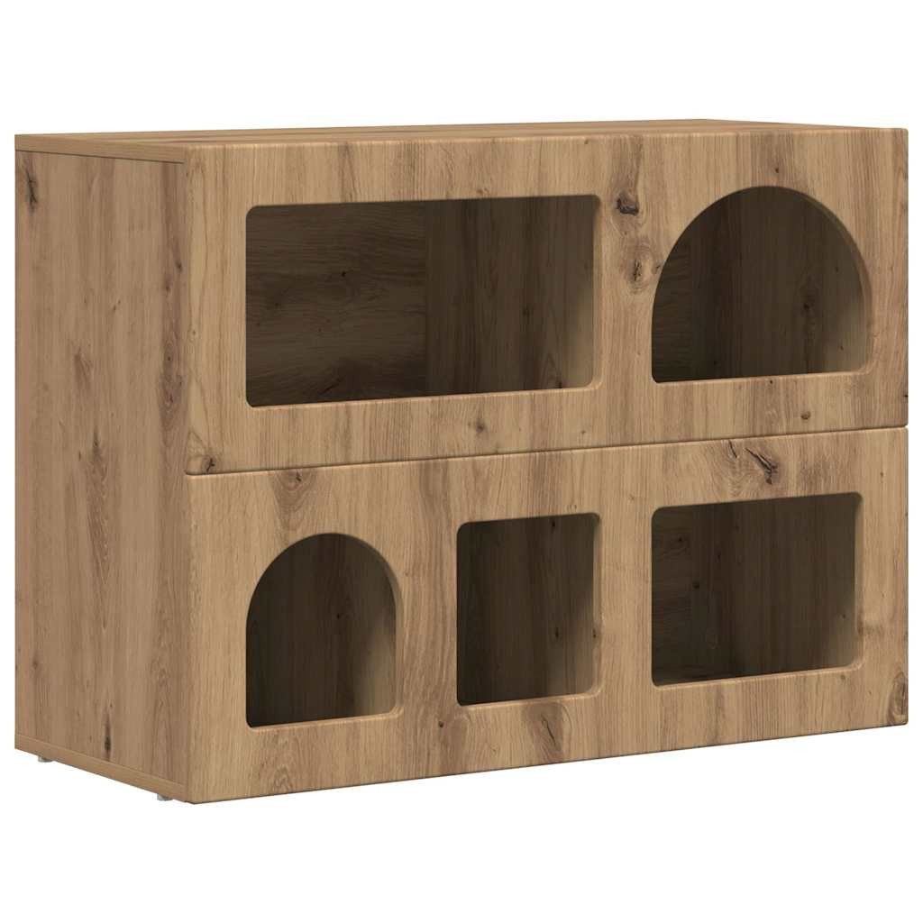 Scarpiera Moderna Lexiou 5 Ripiani Regolabili – 80,5x35x109,5 Cm, Ante Con Maniglie In Nero E Cerniere Silenziose