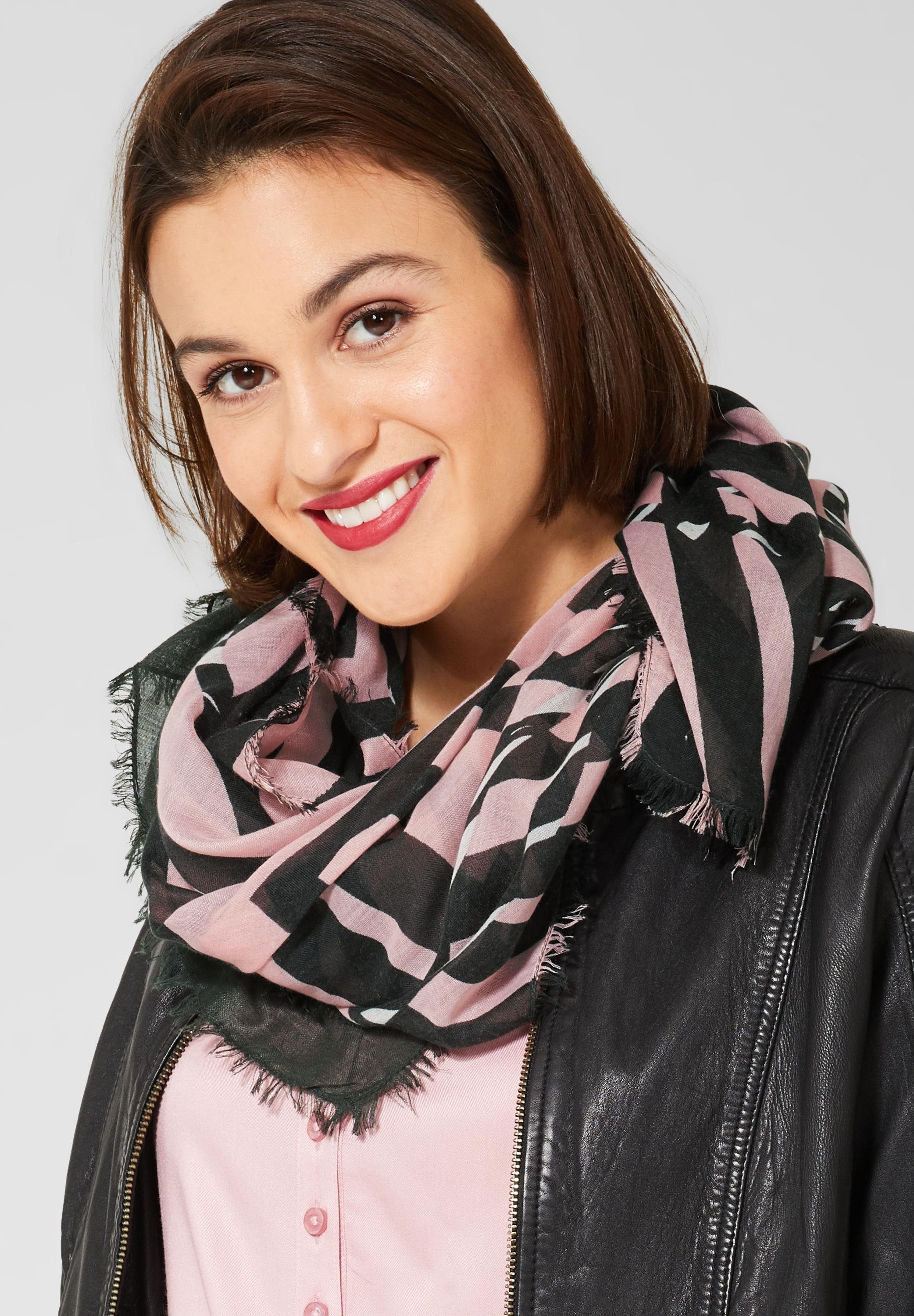 STREET ONE Modetuch in Patchwork-Optik, Quadratisches Tuch ...