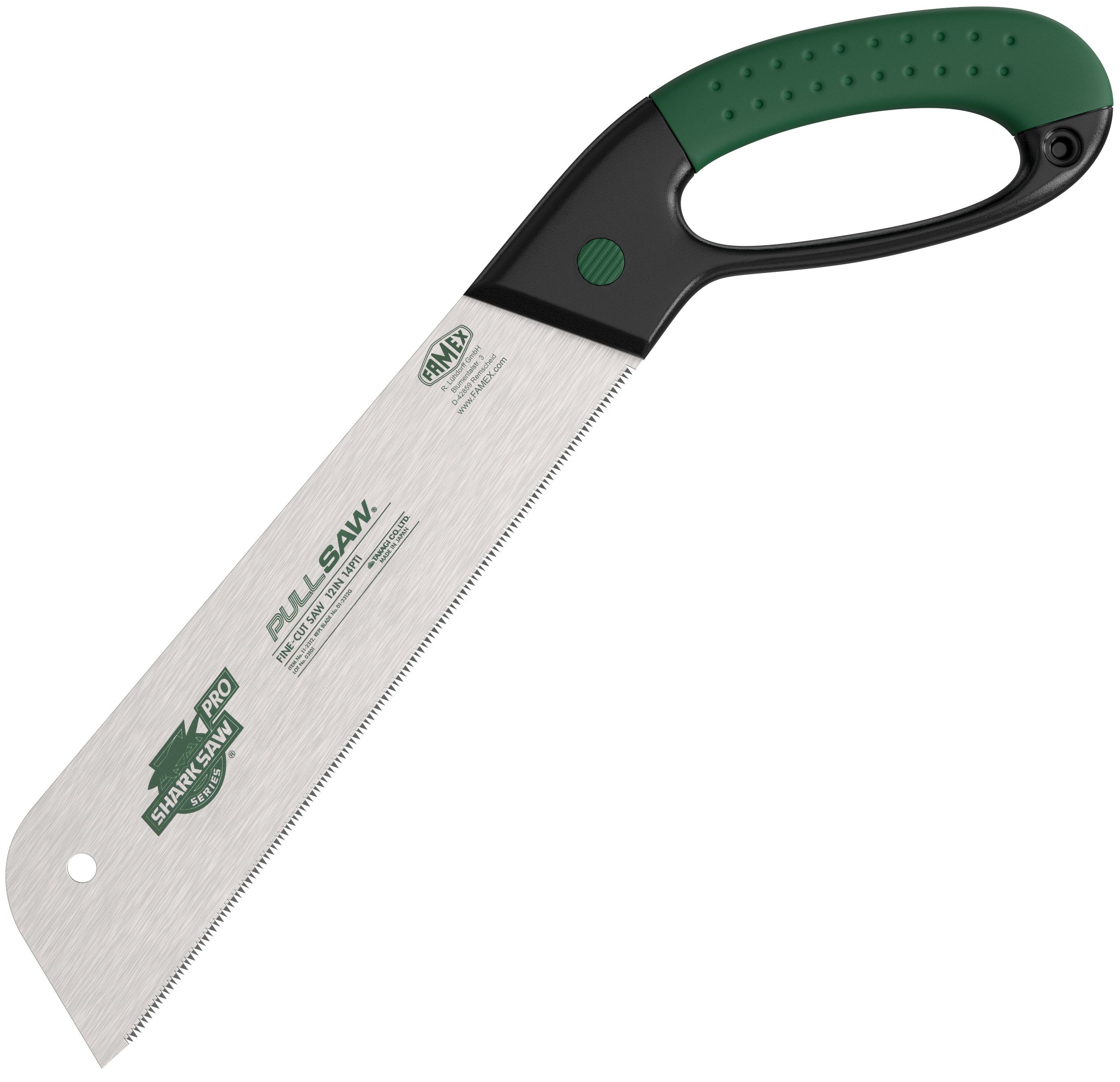 FAMEX Japansäge 5503 Profi Handsäge 300mm - PROFESSIONAL (Anti-Rutsch-Griff), Made in Japan