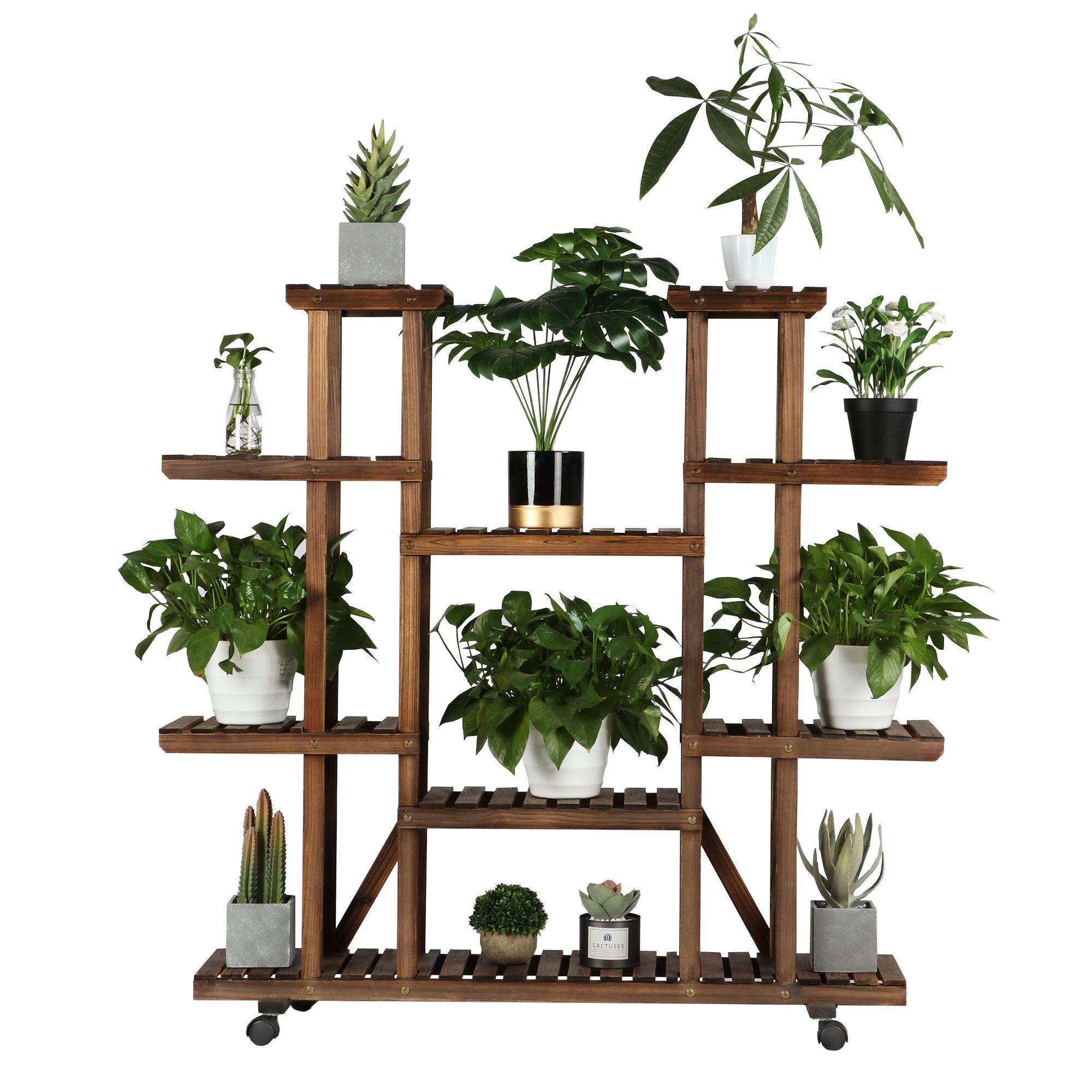 Yaheetech Blumenständer, Blumenregal aus Holz mit günstig online kaufen