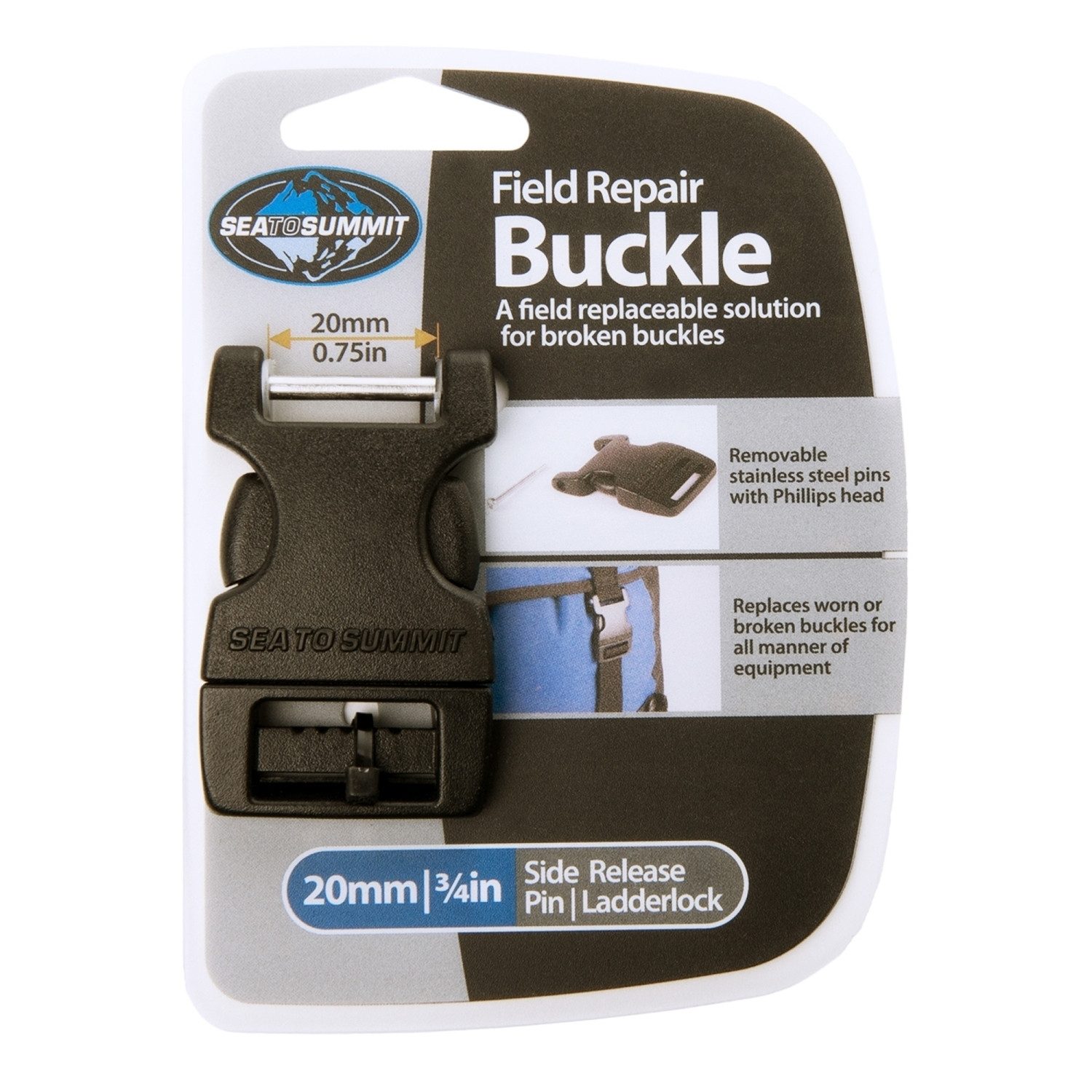 sea to summit Rucksack 1 Pin 20mm Side Release Buckle/Ersatzschnalle