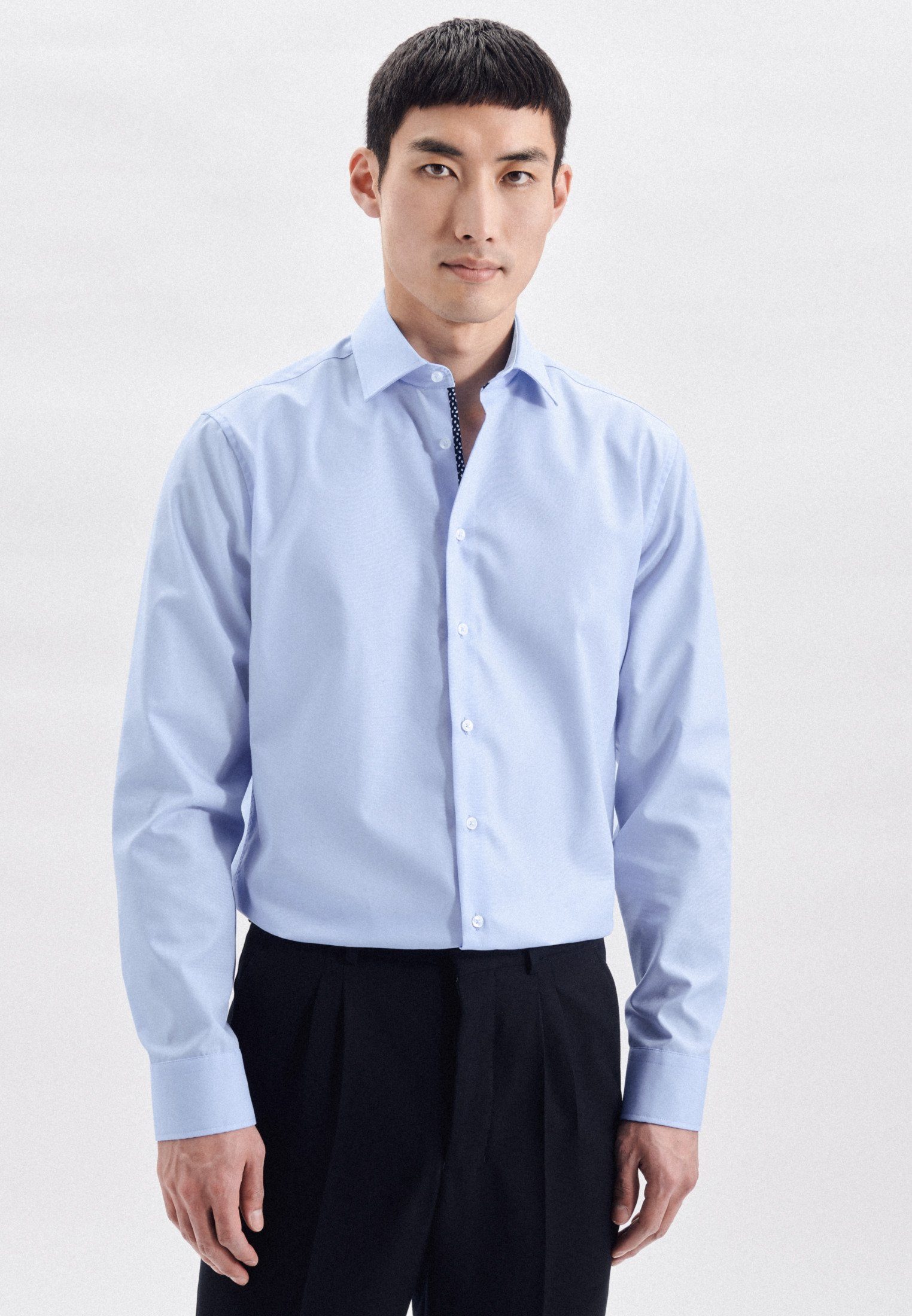 seidensticker Businesshemd Regular Regular 1/1 Kentkragen Uni