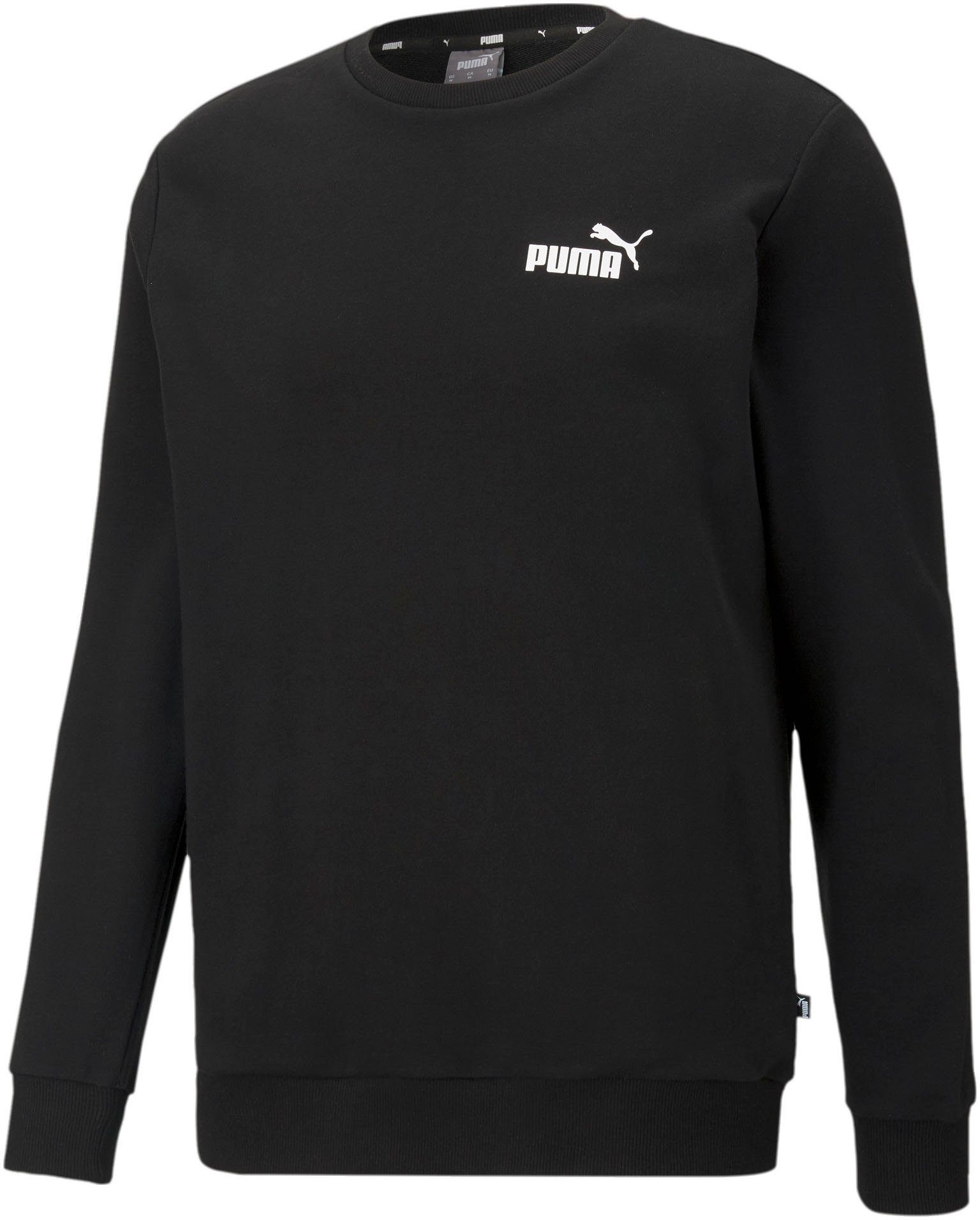 CREW LOGO Black PUMA Kapuzensweatshirt ESS SMALL TR