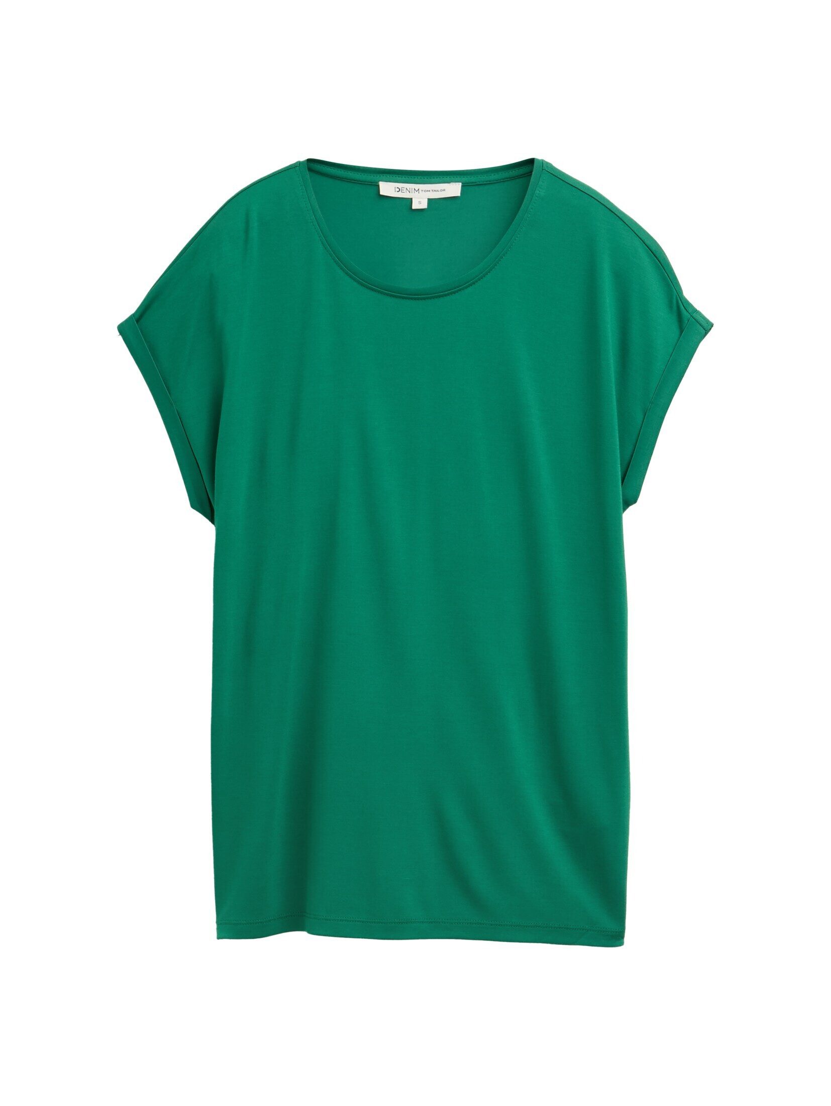 TOM TAILOR Denim T-Shirt mit Rundhalsausschnitt günstig online kaufen