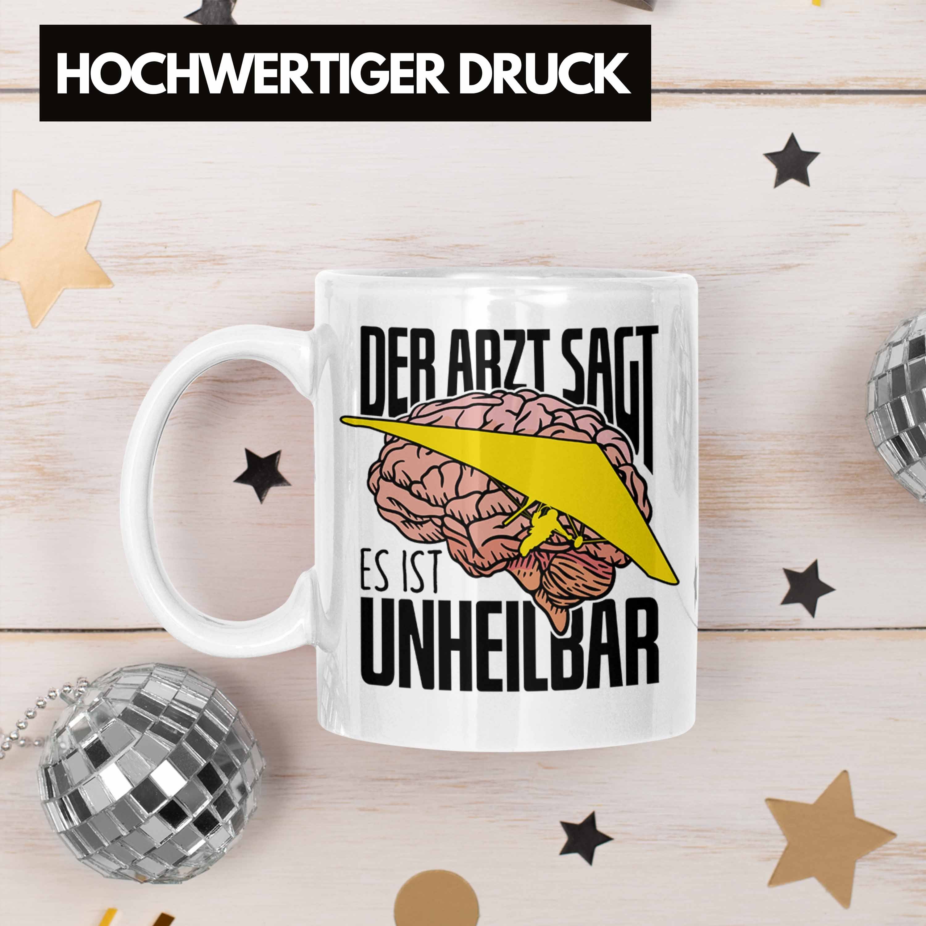 Tasse Arzt "Der für Trendation Spruch Weiss Geschenk Sagt Tasse Hängegleiter Drachenflieger