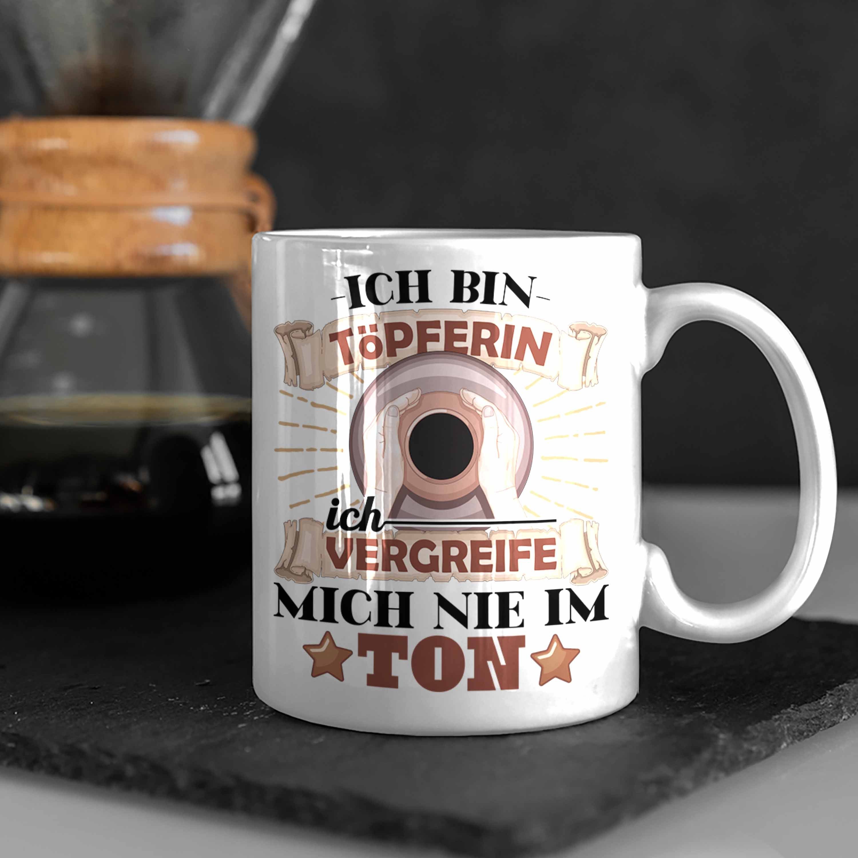 Trendation Ich Nicht Vergreife Tasse Töpfern Tasse Weiss Im Mich Geschenk Ton Töpferin