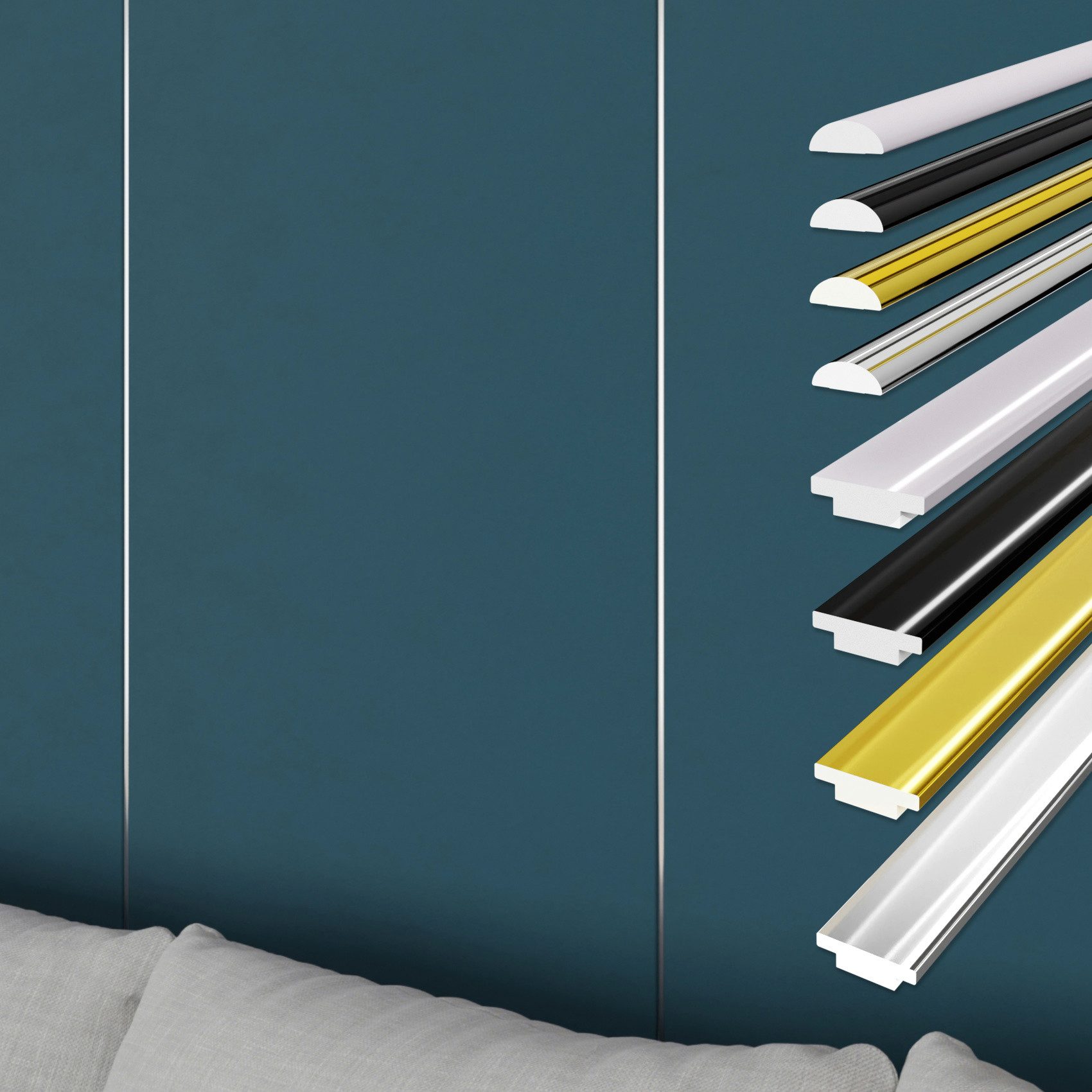 Hexim Isoliertapete, (selbstklebende flexible Zierleiste 3M Randleiste für günstig online kaufen