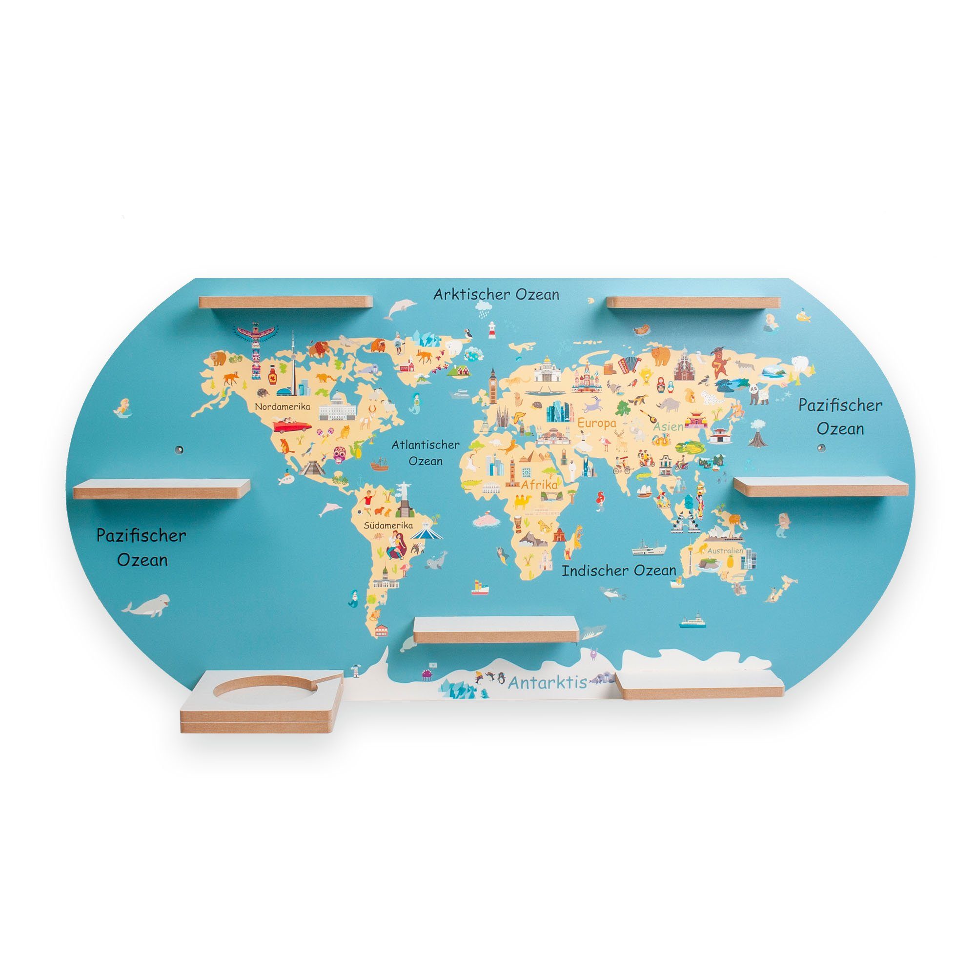 Kreative Feder Wandregal MUSIKBOX-REGAL Welt, für TONIE-BOX und TONIES inkl günstig online kaufen