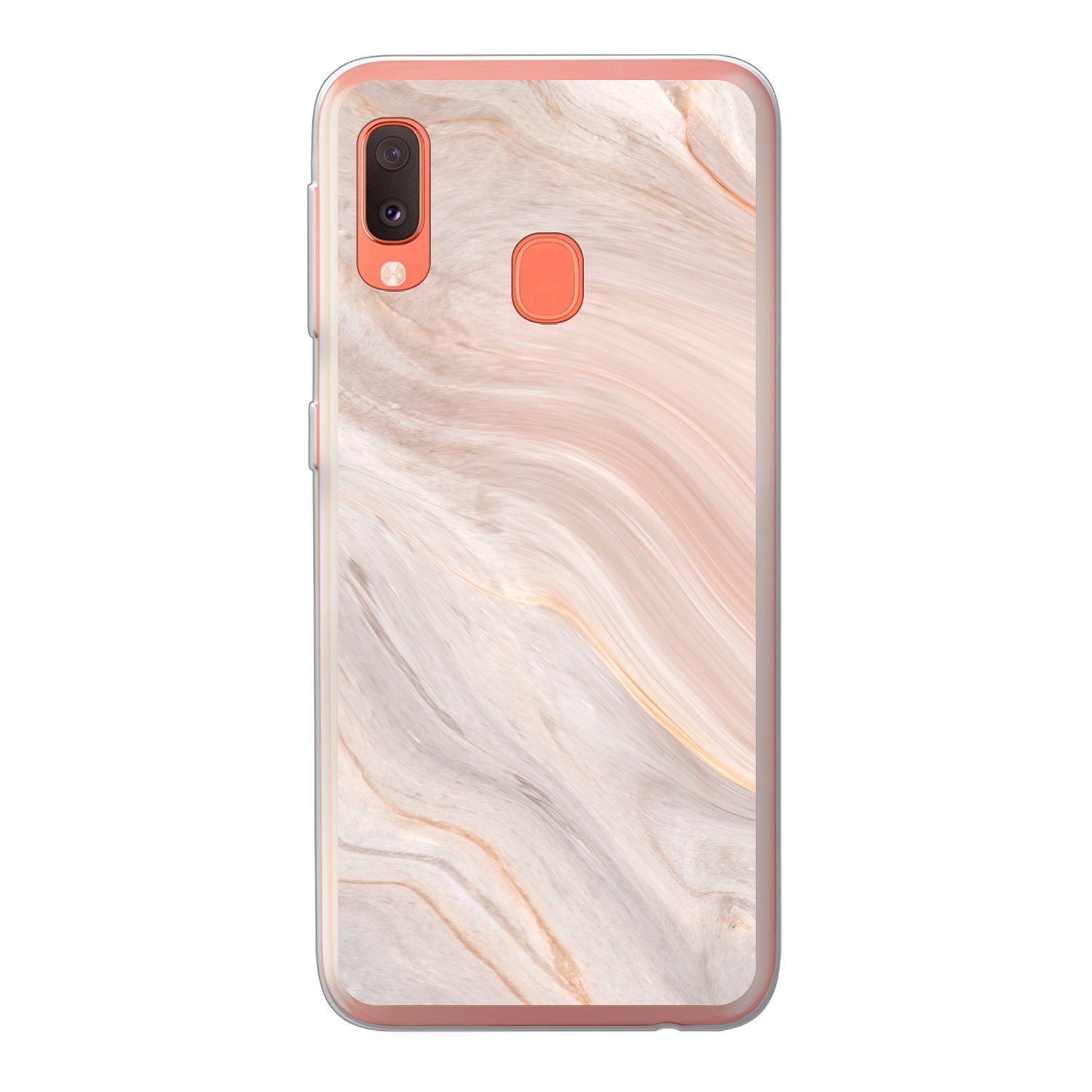 MuchoWow Handyhülle für Samsung Galaxy A20e Marmor - Muster - Pastell - Abstrakt - Marmoro, Smartphone-Bumper, Print, Handy Schutzhülle Dünn
