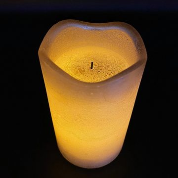 Online-Fuchs LED-Kerze 4 + 2er Set LED Kerzen aus Echtwachs mit Timer und Fernbedienung (Champagner, Weiß, Silber, Rot, Róse -, Metallic-Design), ohne Flamme, leuchten aus dem Inneren