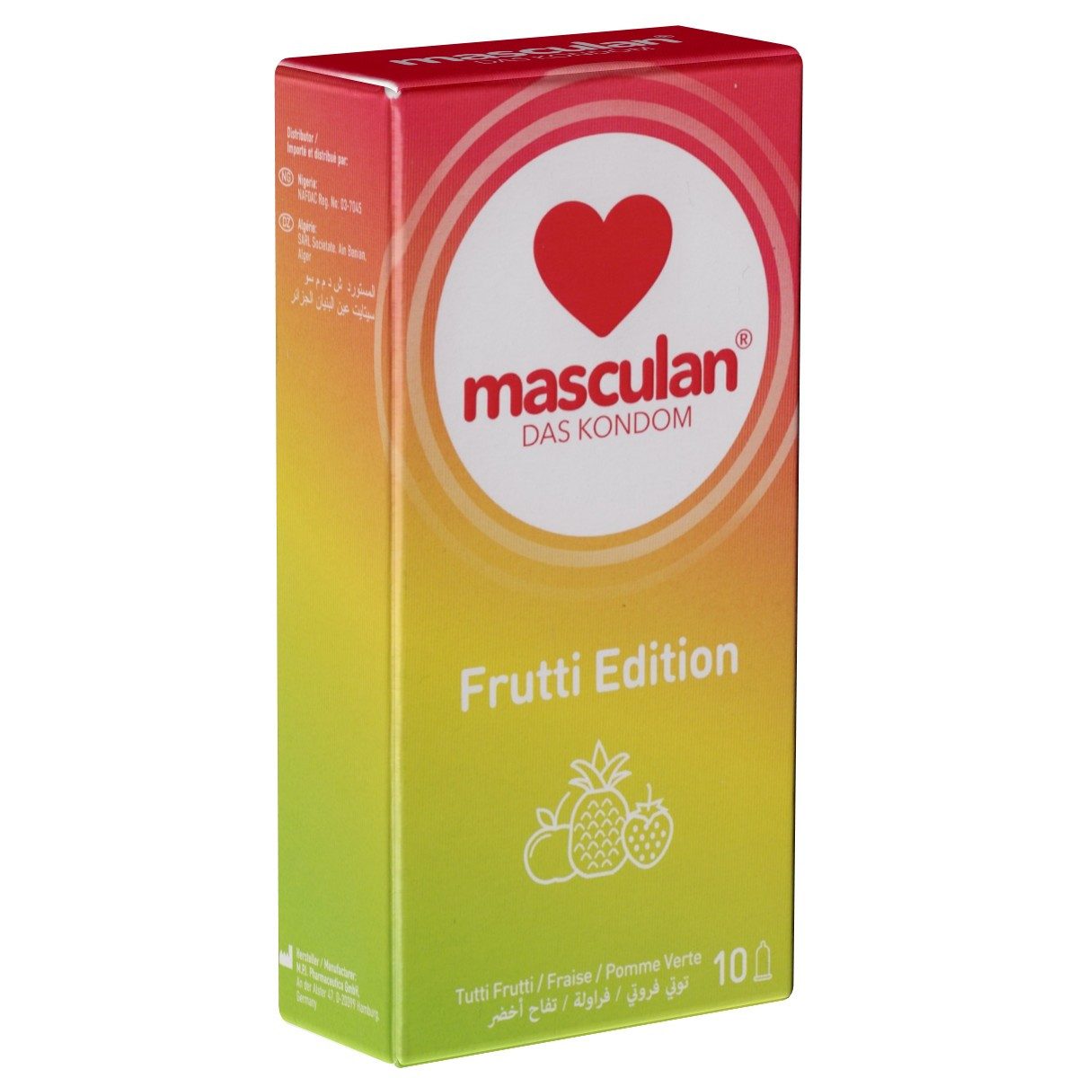 Kondome Frutti Edition (Exotic, Erdbeere, Grüner Apfel)