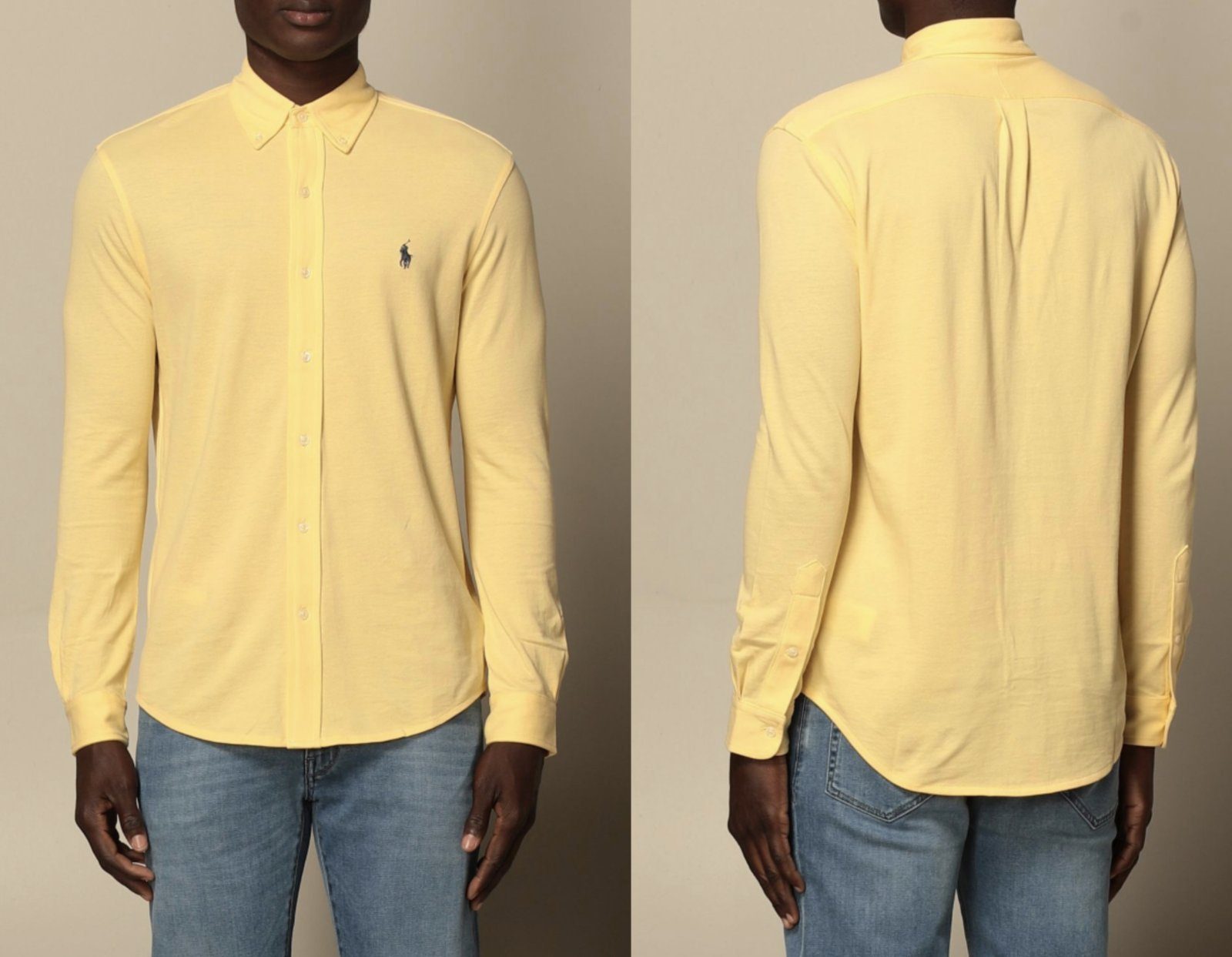 Ralph Lauren Langarmhemd POLO RALPH LAUREN Featherweight Mesh Shirt Hemd Light Pique Heritage C