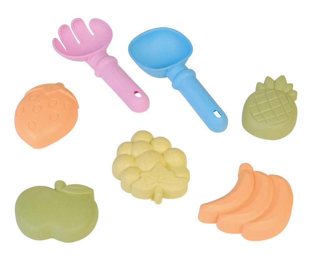 Happy People Sandform-Set Sandspielzeug biobasiertes Material mehrfarbig 7 Teile