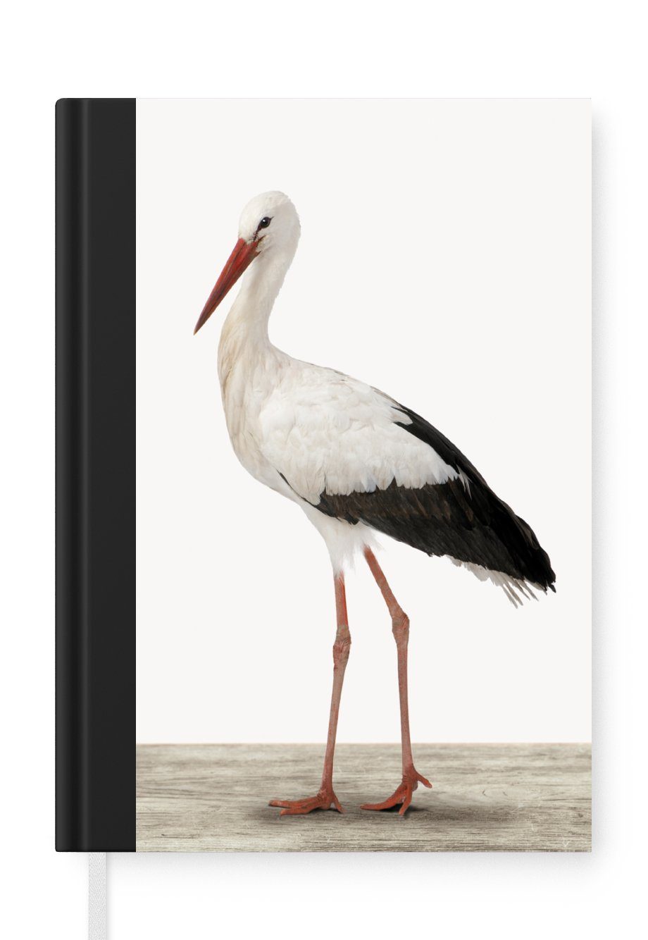MuchoWow Notizbuch Storch - Vogel - Tiere - Jungen - Kinder - Mädchen, Journal, Merkzettel, Tagebuch, Notizheft, A5, 98 Seiten, Haushaltsbuch