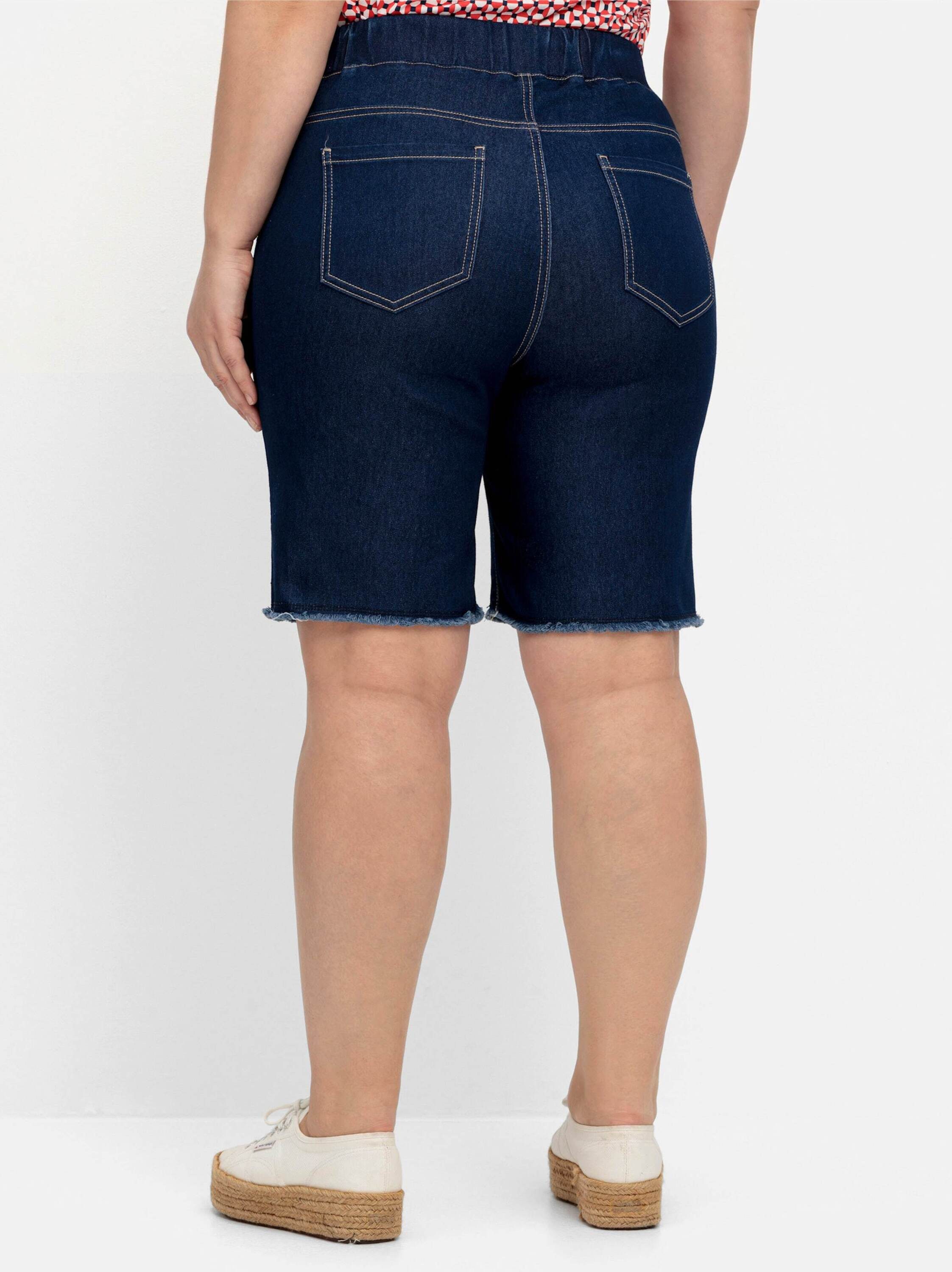 Sheego Jeansshorts Bermudas