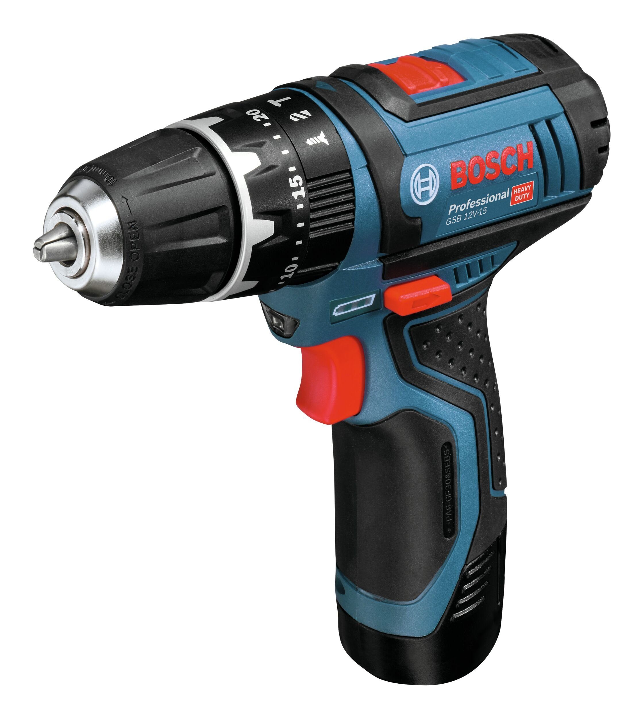 Bosch Professional Akku-Schlagbohrschrauber GSB 12V-15, 12 V, Ohne Akku - in L-BOXX 102