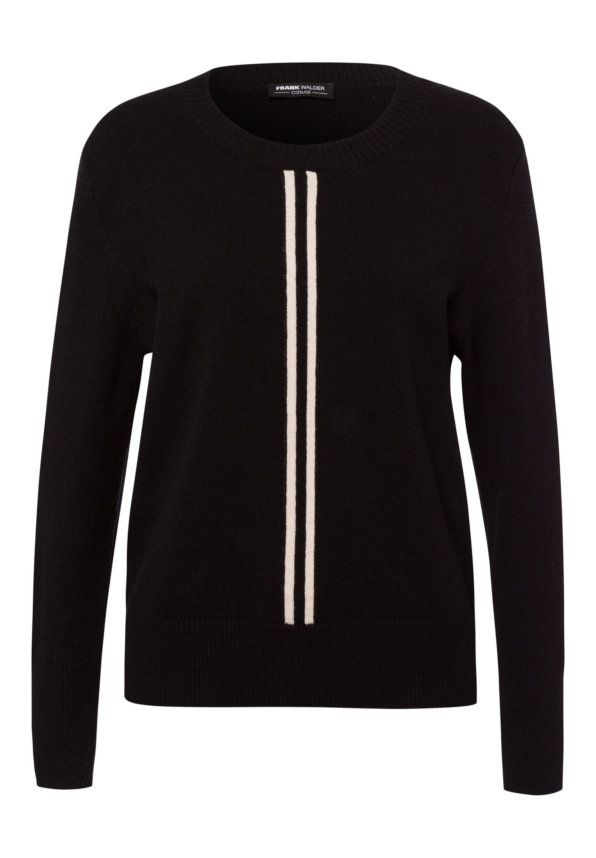 FRANK WALDER Strickpullover mit Streifendetail