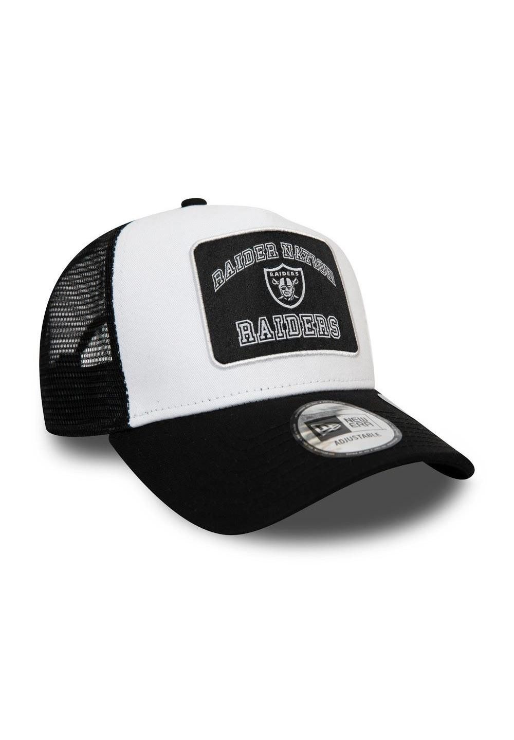 New Era Baseball Cap Las Vegas Raiders NFL Graphic Patch White Black A-Frame Adjustable Tru (1-St)