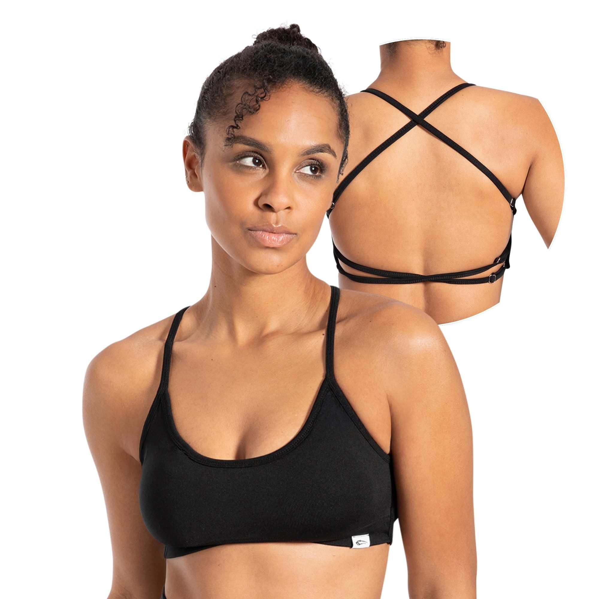 Smilodox Sport-BH Sena, Shaped Fit Top, offener Rücken, überkreuzte Träger günstig online kaufen