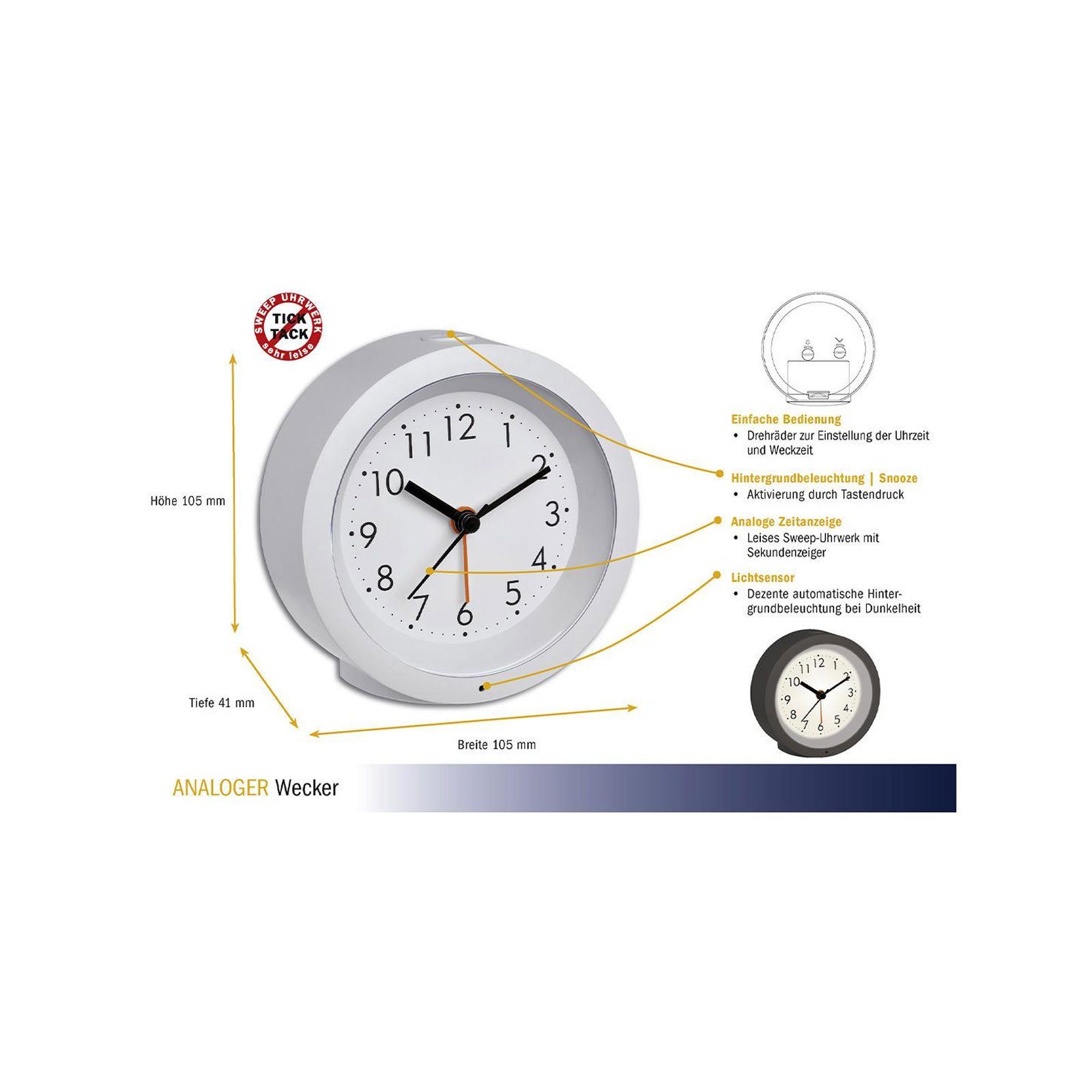 TFA Dostmann Wecker 60.1029
