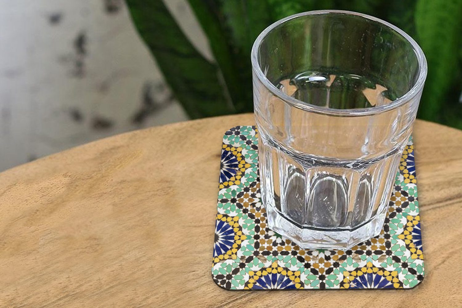 Gläser, Korkuntersetzer, eines MuchoWow 6-tlg., Zubehör Nahaufnahme Eine Glasuntersetzer Tischuntersetzer, Tasse Glasuntersetzer, Mosaiks, für Untersetzer, marokkanischen