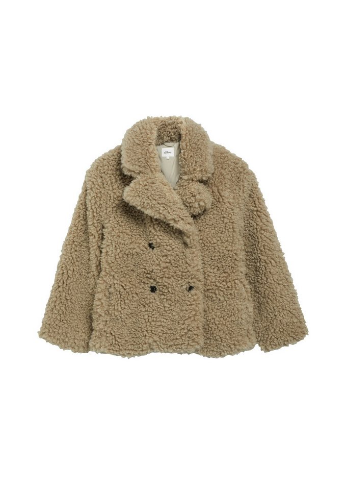 s.Oliver Junior Plüschjacke Kuschelige Winterjacke mit doppelter Knopfleiste / Für Girls