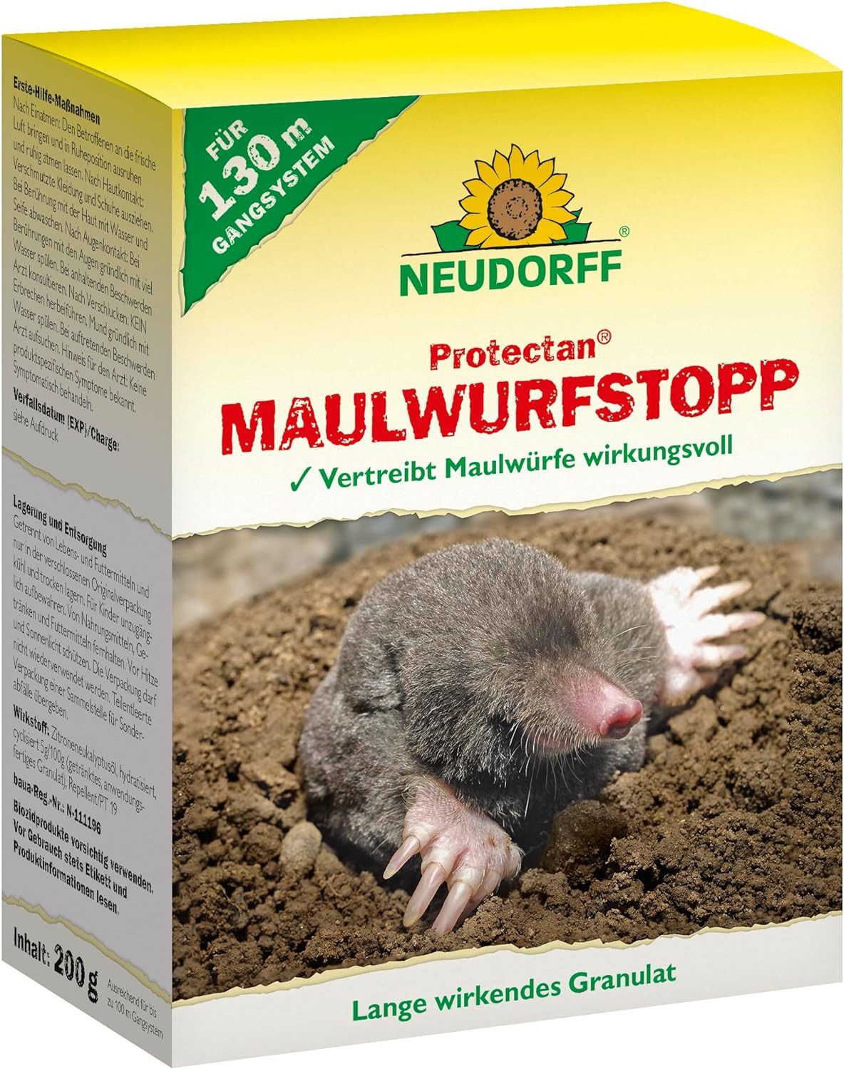 Neudorff Vergrämungsmittel Neudorff Protectan MaulwurffStopp 200g