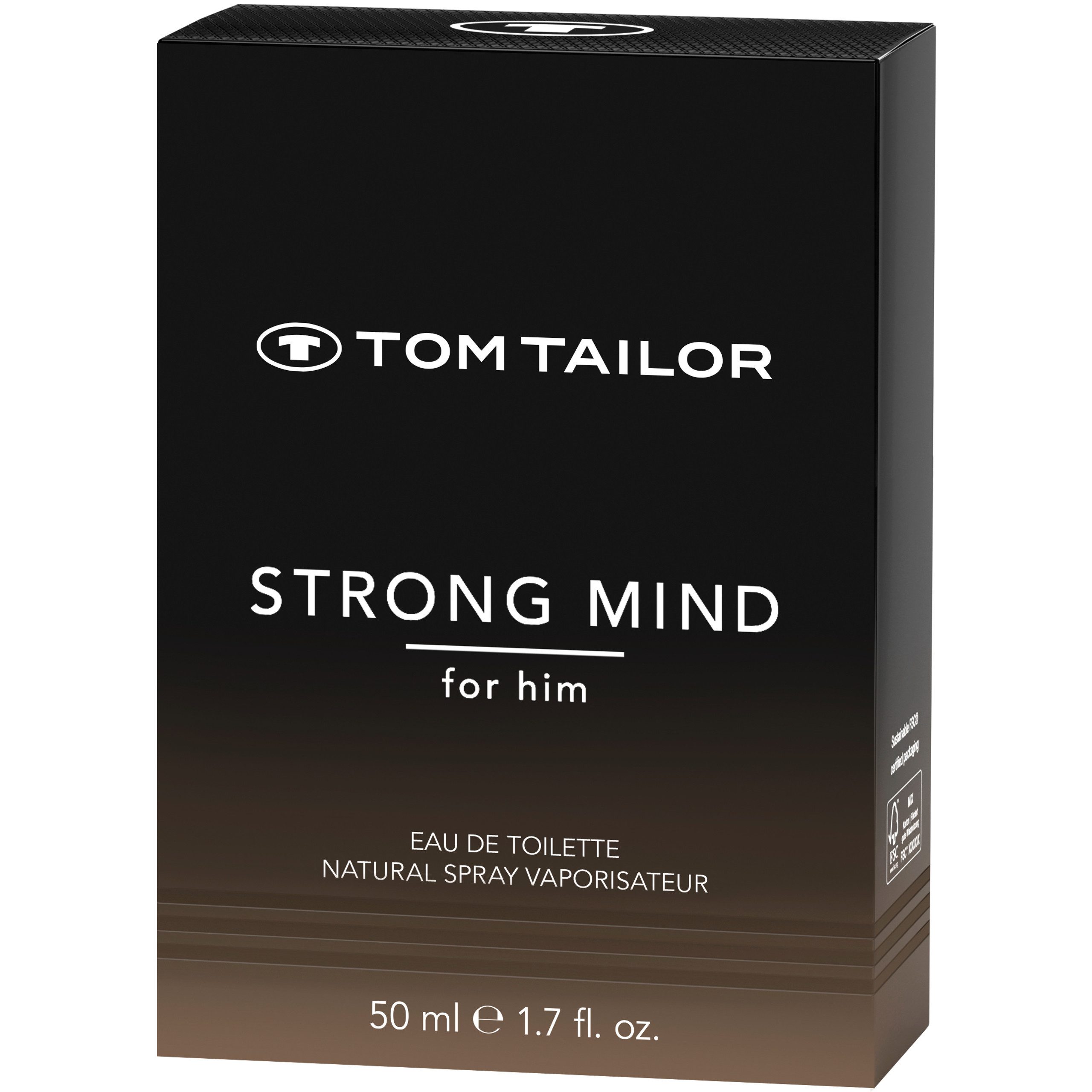 TOM TAILOR Eau de Toilette STRONG MIND, EdT 50 ml Man