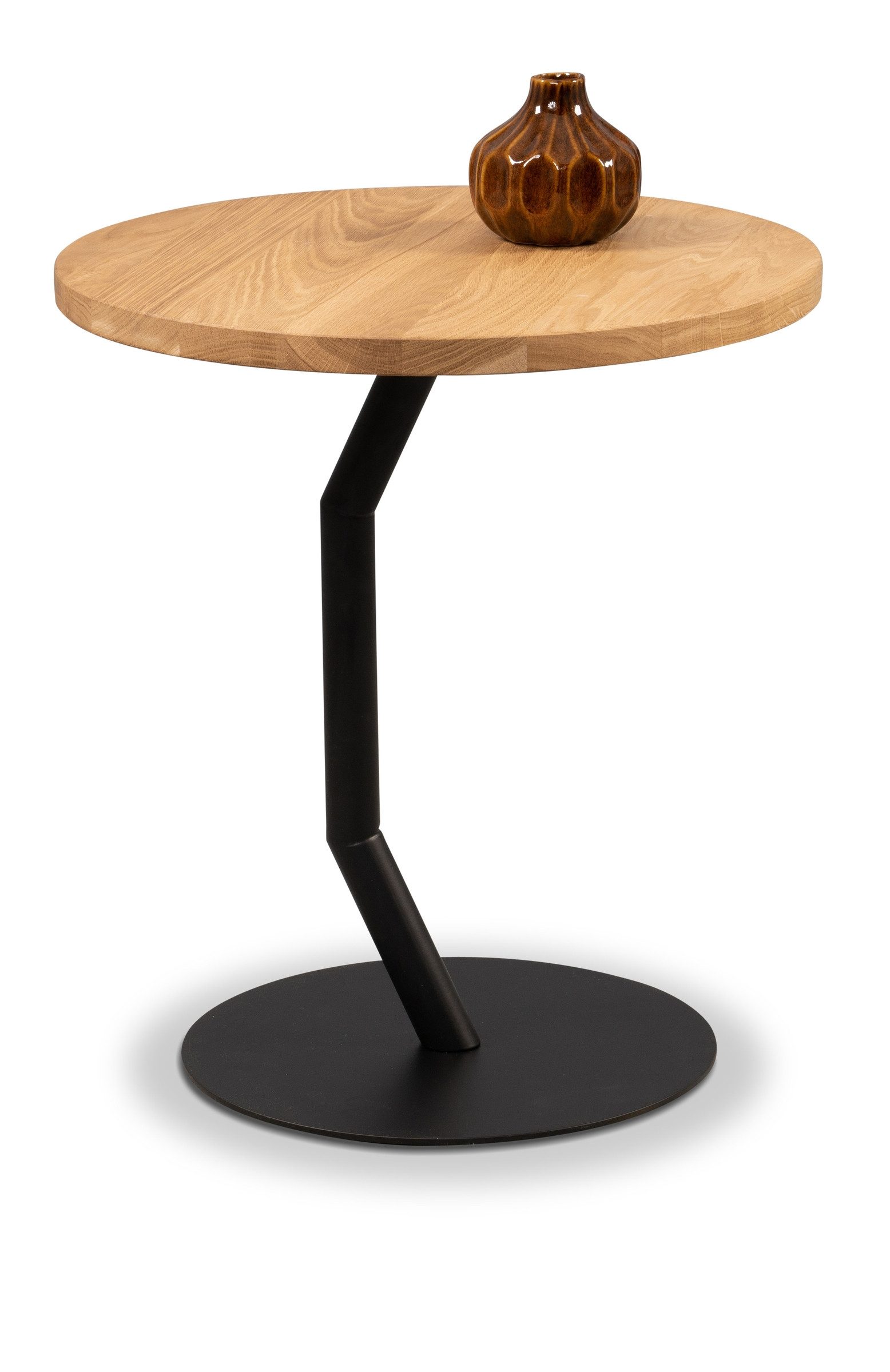 M2 Kollektion Beistelltisch aus Massivholz, Metall in Wildeiche (DxBxHxT: 45x45x50x45 cm)