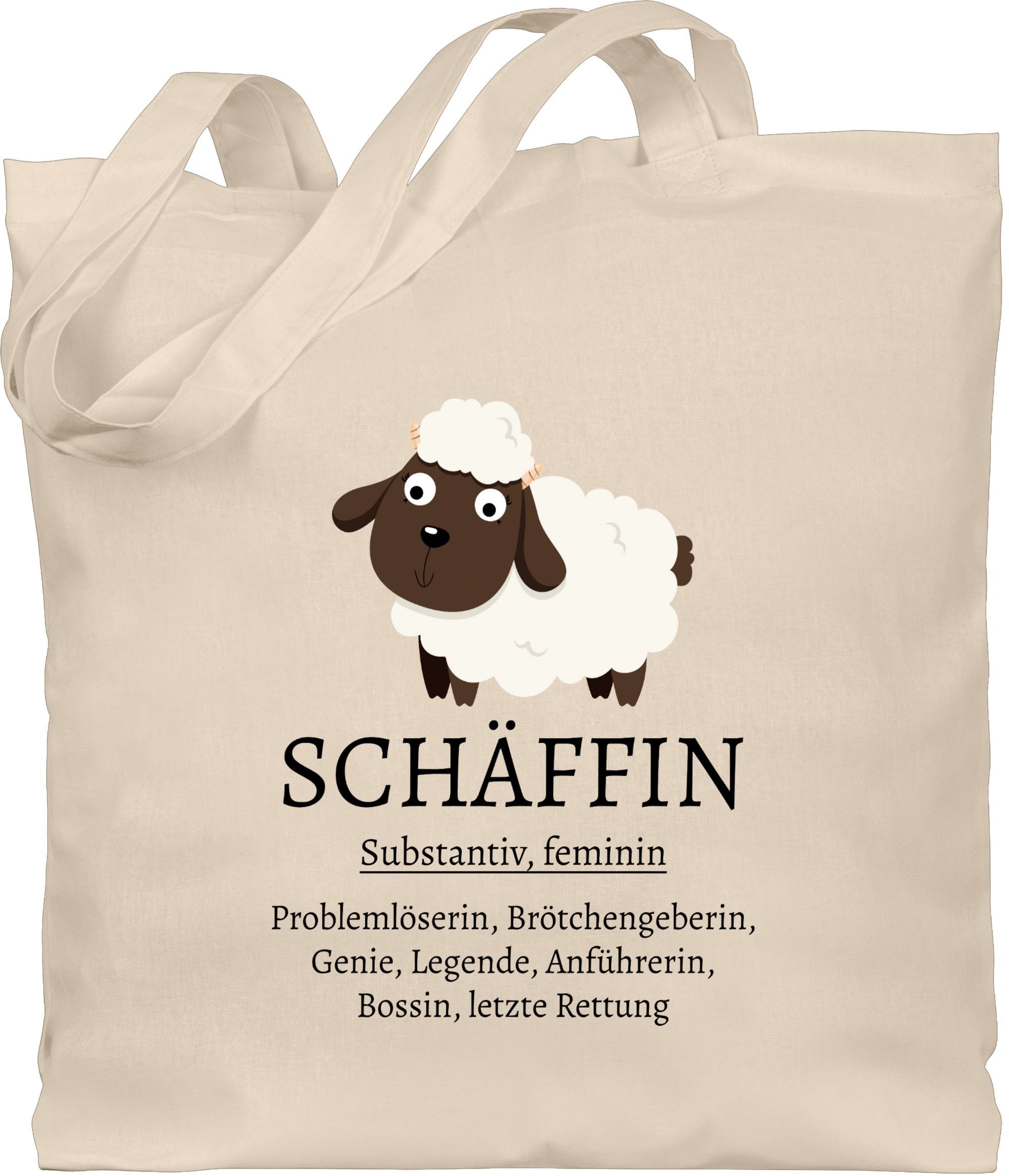 Shirtracer Umhängetasche Schäffin substantiv, Geschenk Chefin, günstig online kaufen