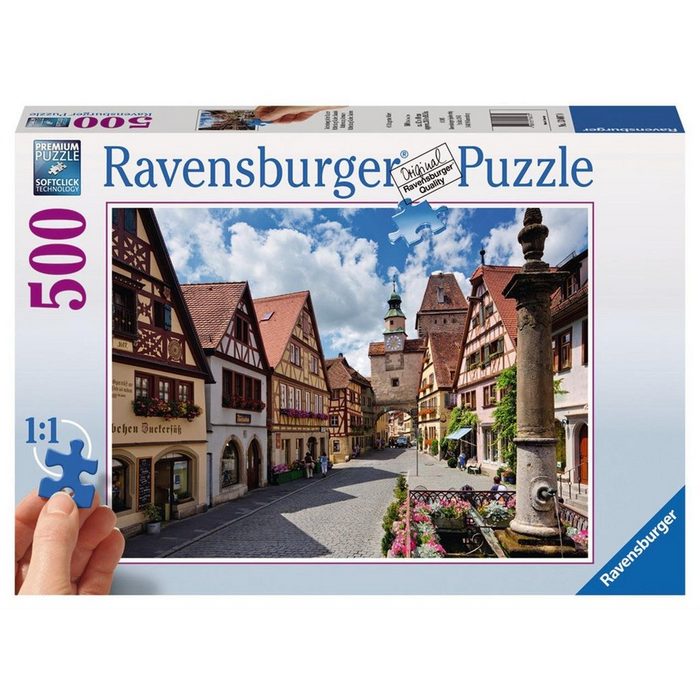 Ravensburger Puzzle Pz.Rothenburg ob derTauber 500Teile Puzzleteile
