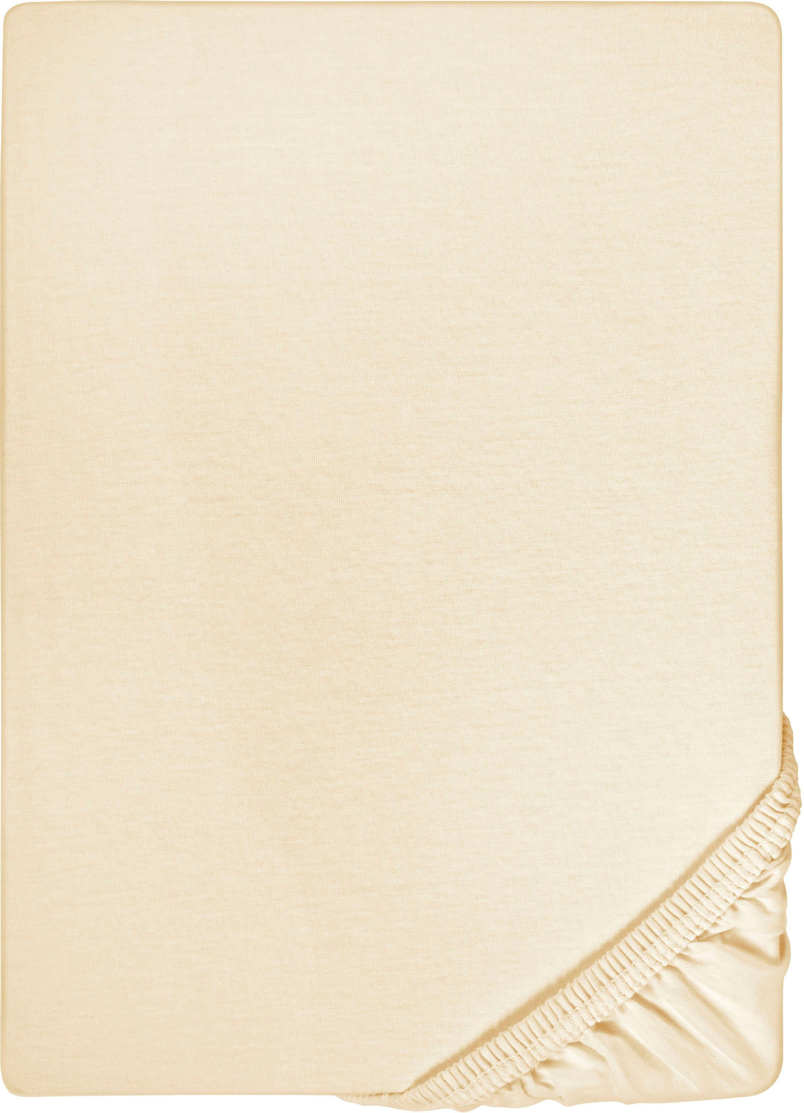 Biberna Spannbettlaken Samy, Jersey-Elasthan, Gummizug: rundum, (1 Stück), günstig online kaufen