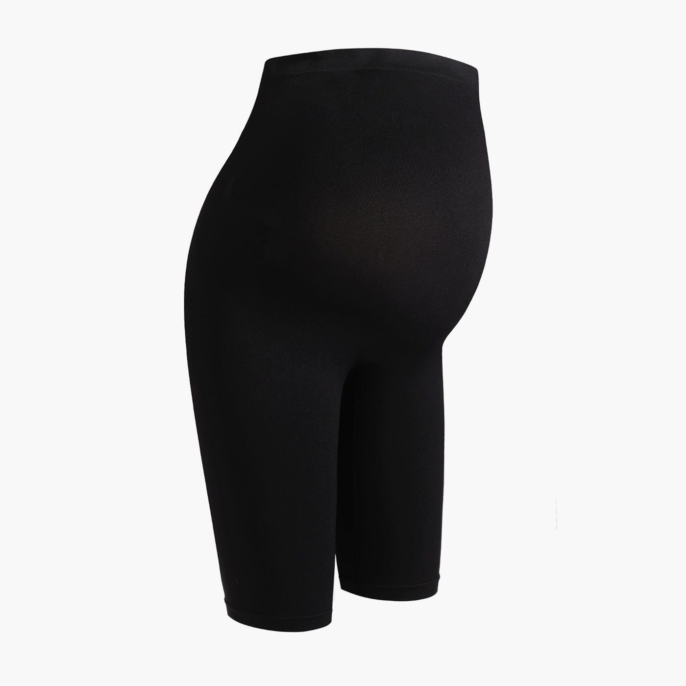 cfab Umstandsleggings Seamless Umstandsshorts mit hohem Bund-Schwarz-2XL (1-tlg)